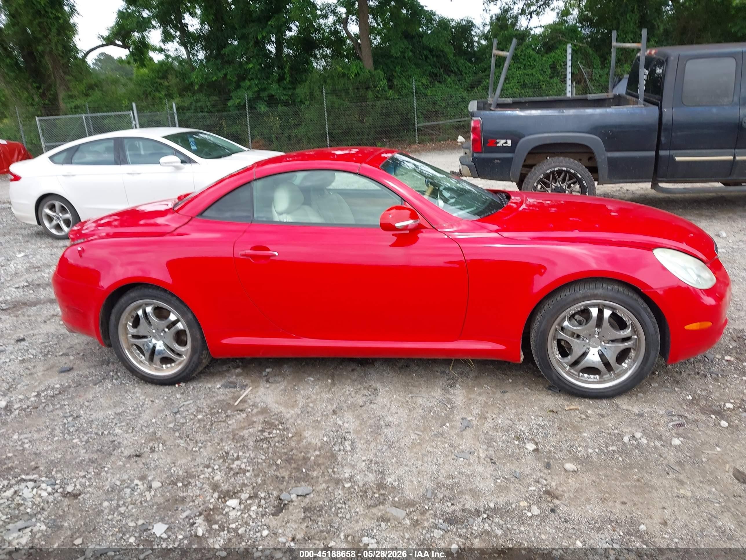 2003 Lexus Sc 430   Red vin: JTHFN48Y630041507