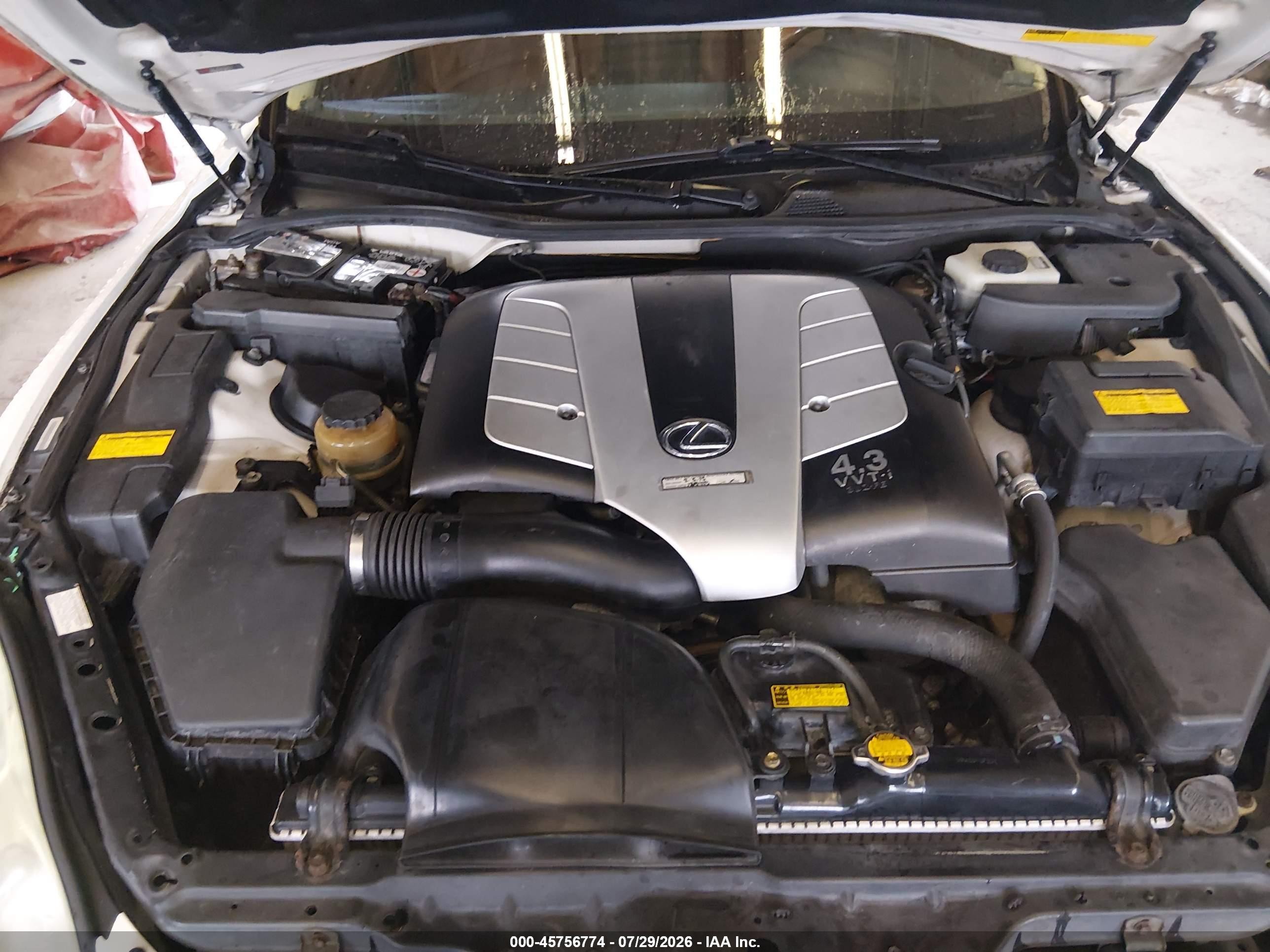 2003 Lexus Sc 430   White vin: JTHFN48Y630046934