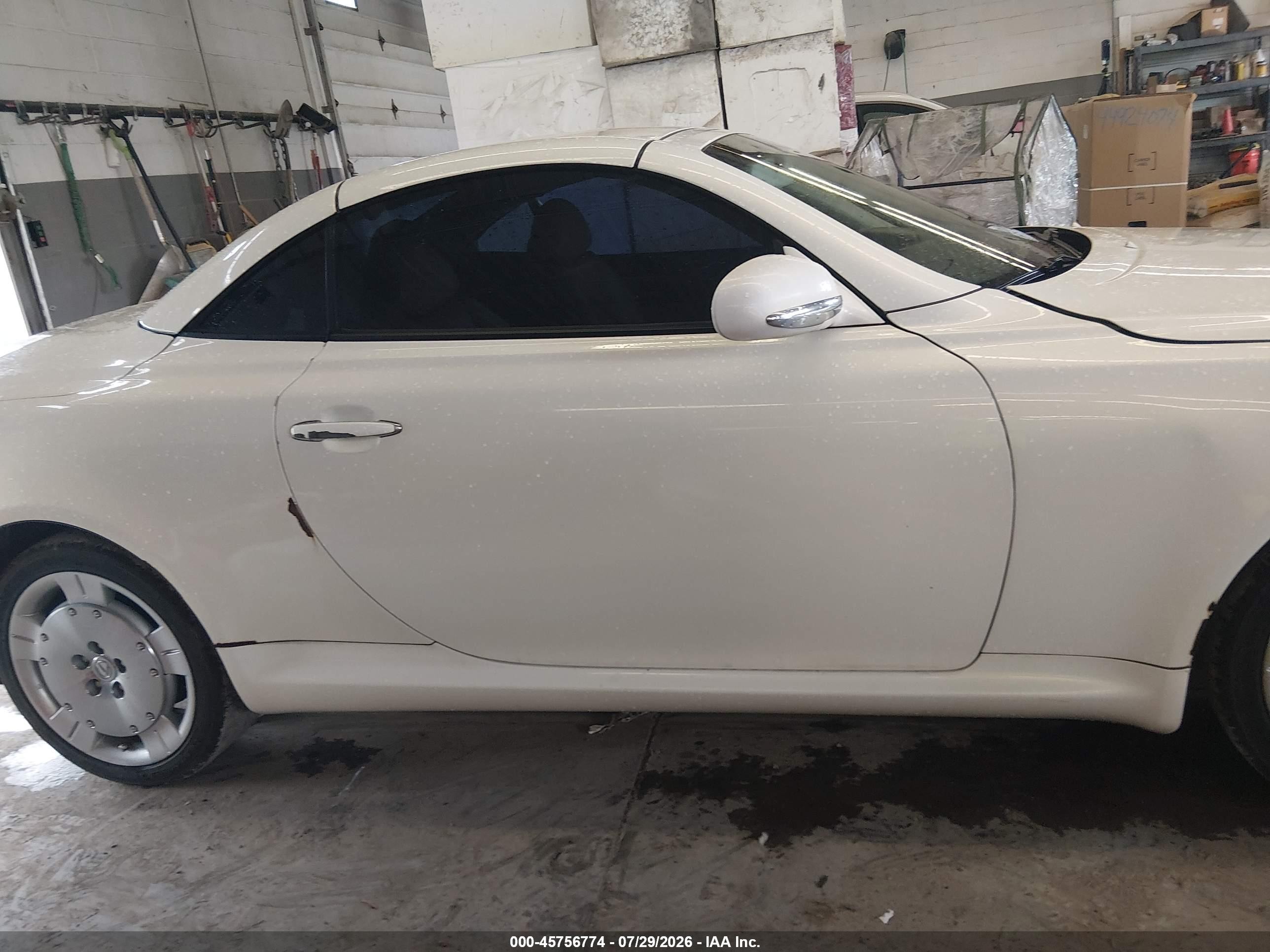 2003 Lexus Sc 430   White vin: JTHFN48Y630046934