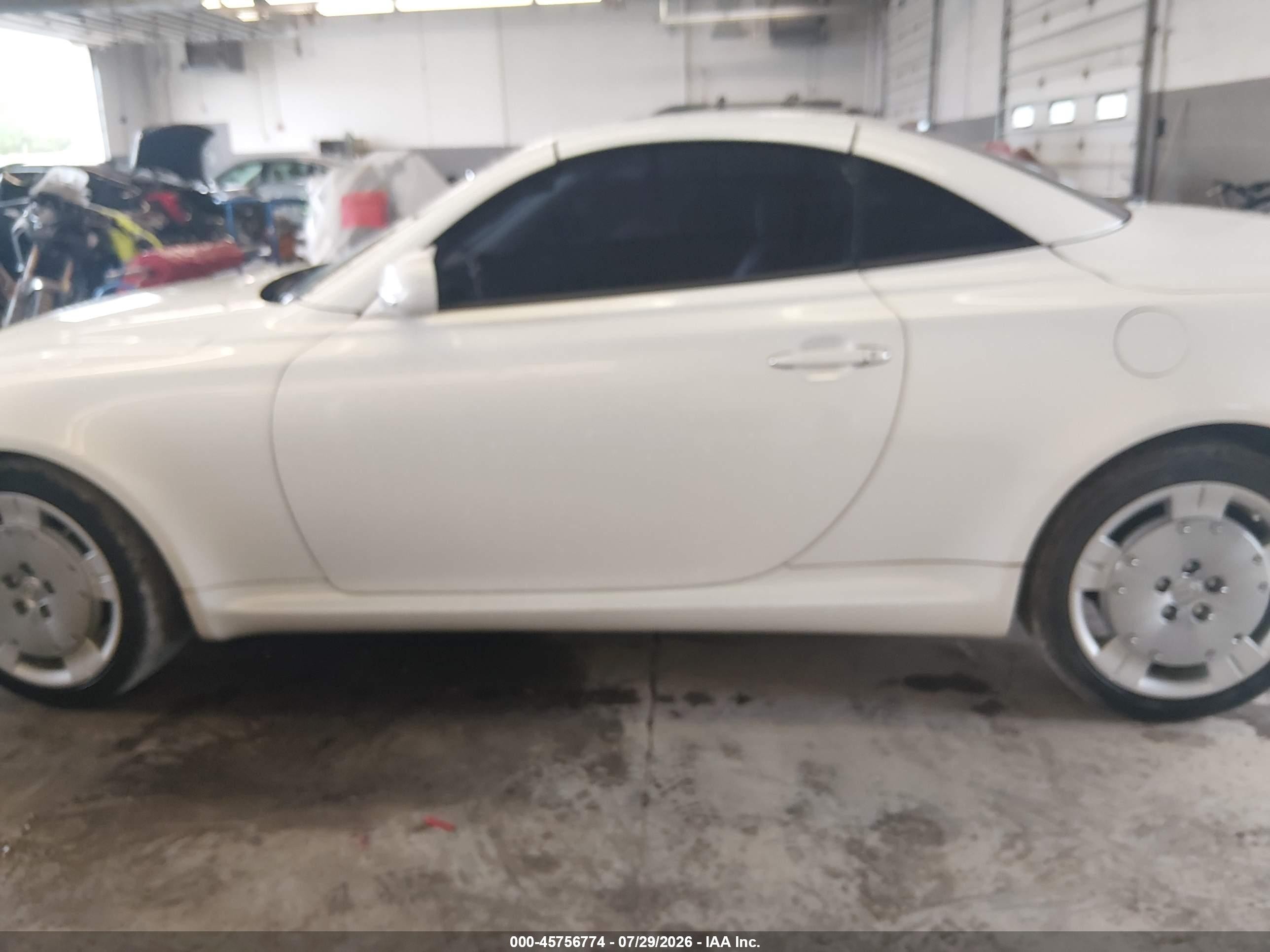 2003 Lexus Sc 430   White vin: JTHFN48Y630046934