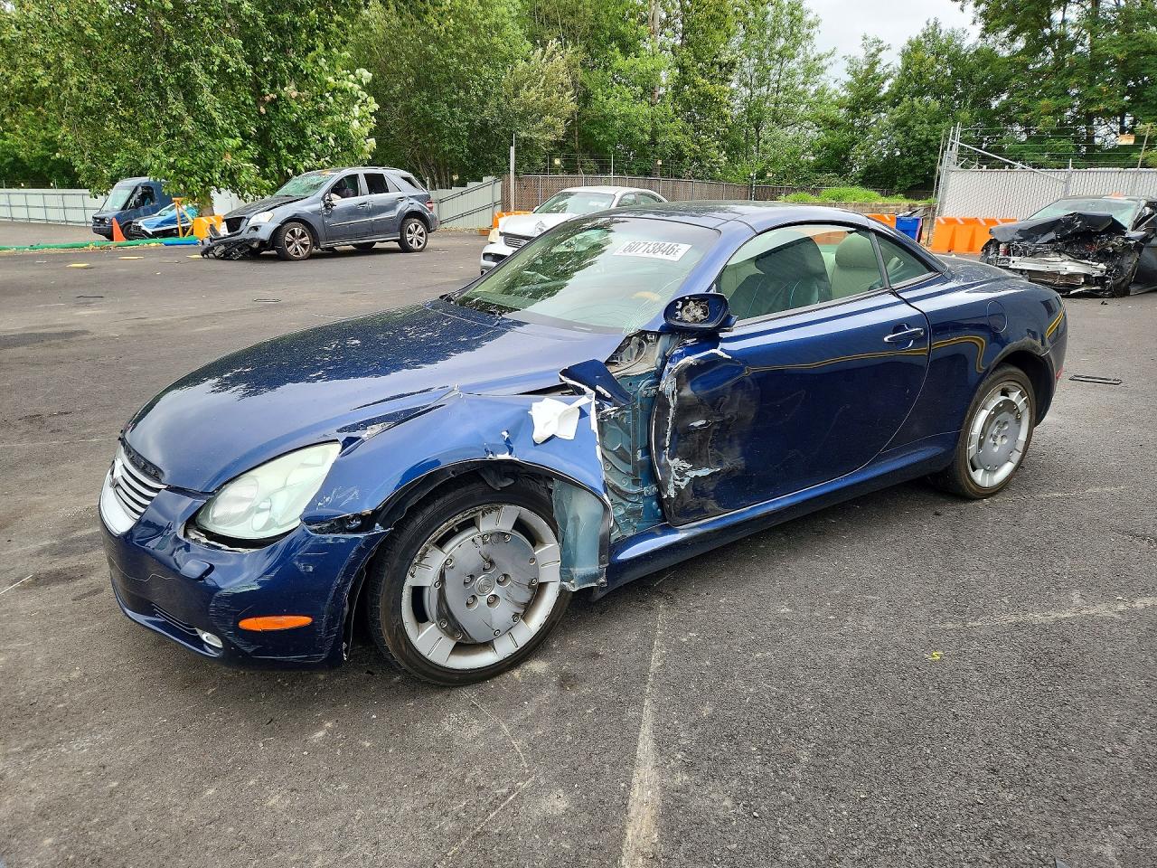 2004 Lexus Sc 430 Blue vin: JTHFN48Y640058521