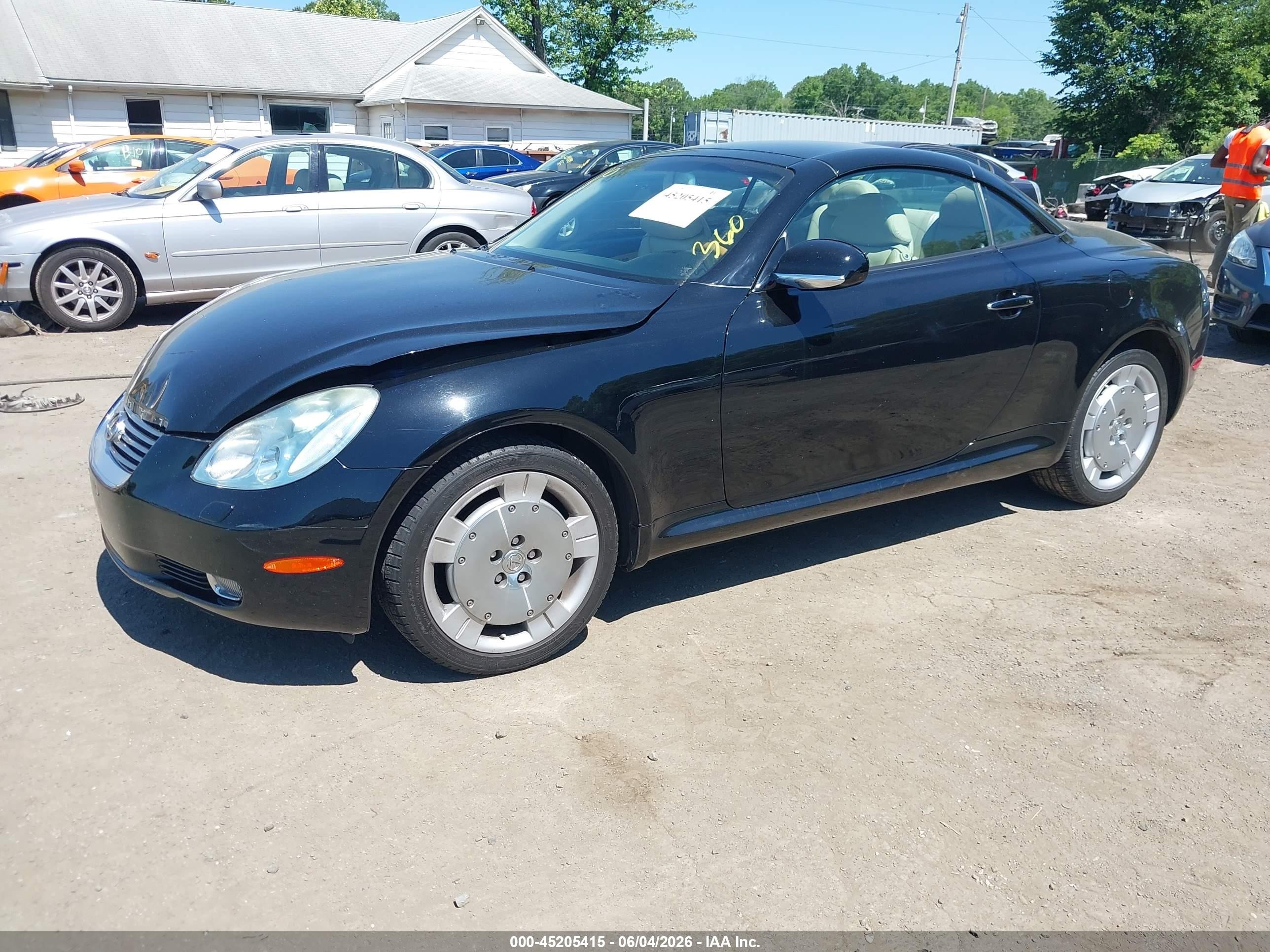 2005 Lexus Sc 430   Black vin: JTHFN48Y650069200