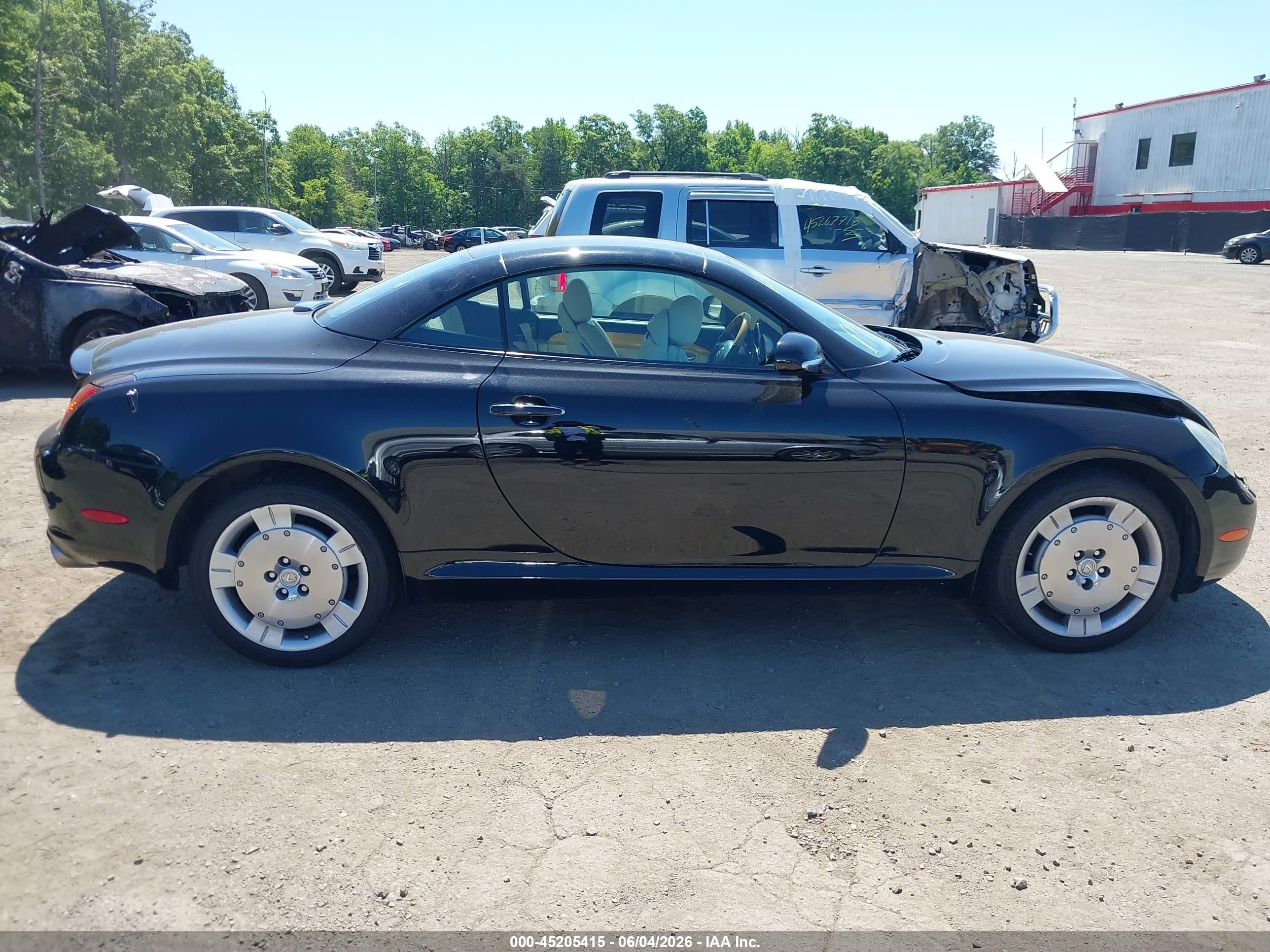 2005 Lexus Sc 430   Black vin: JTHFN48Y650069200