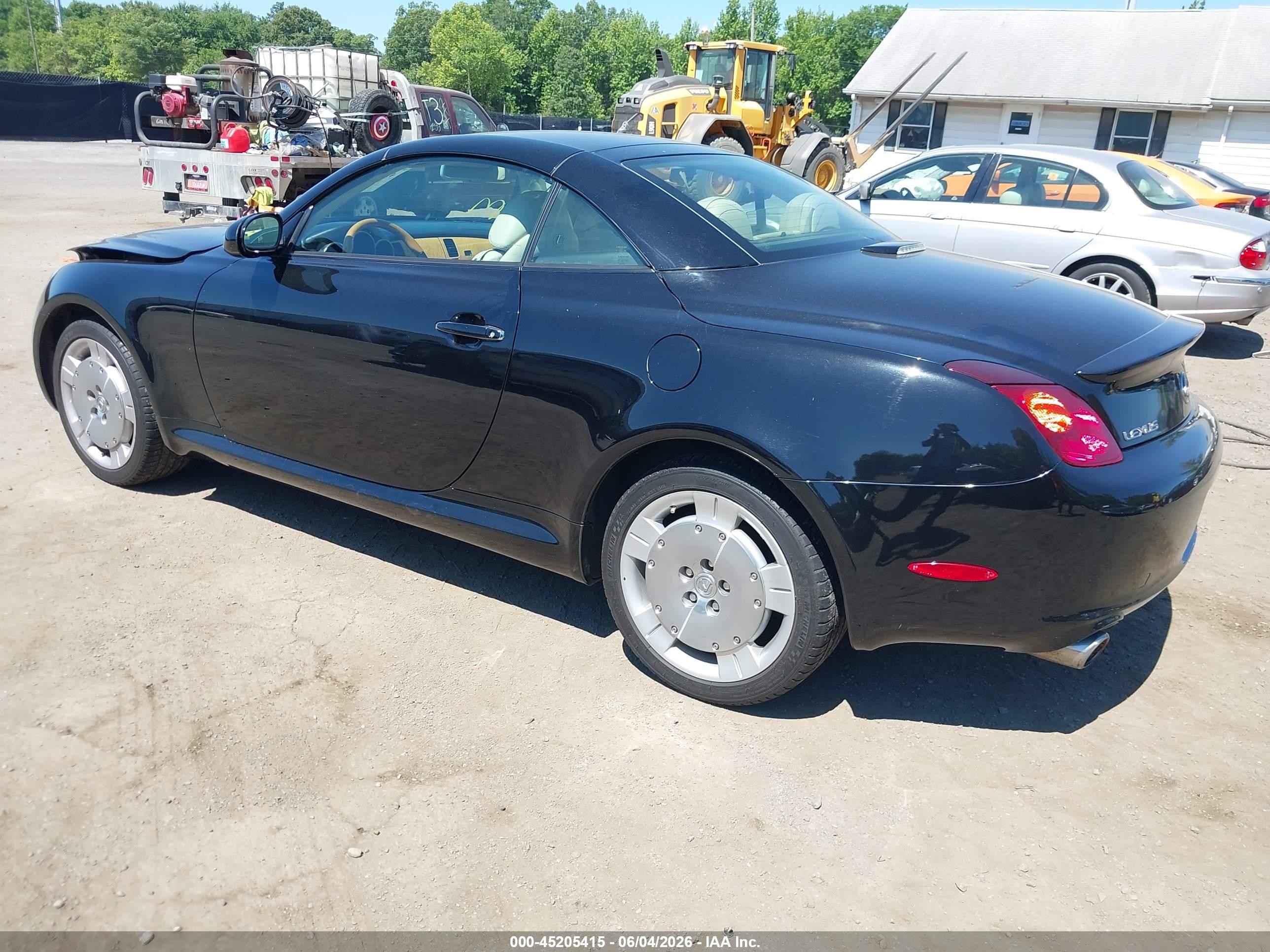 2005 Lexus Sc 430   Black vin: JTHFN48Y650069200
