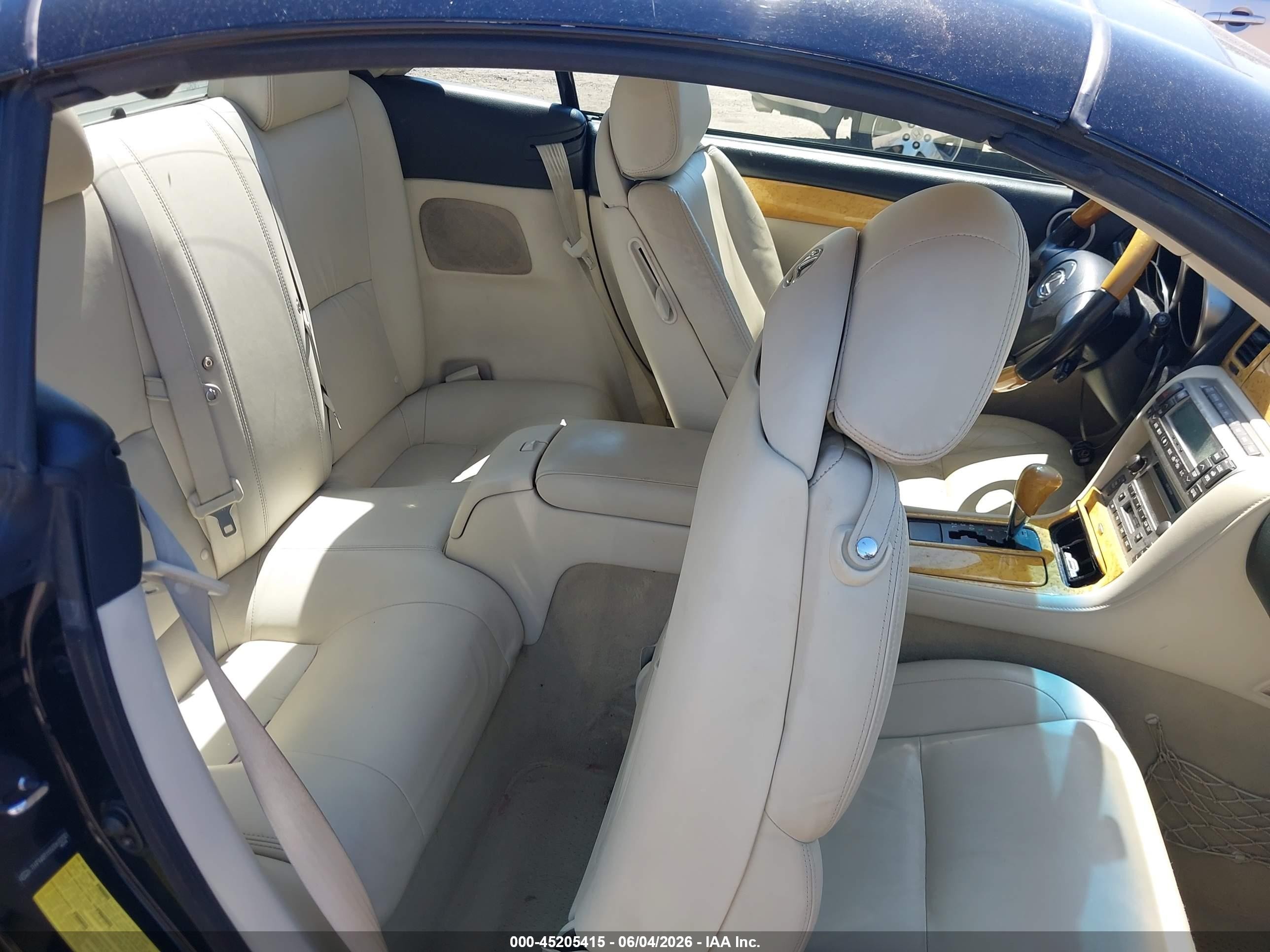 2005 Lexus Sc 430   Black vin: JTHFN48Y650069200