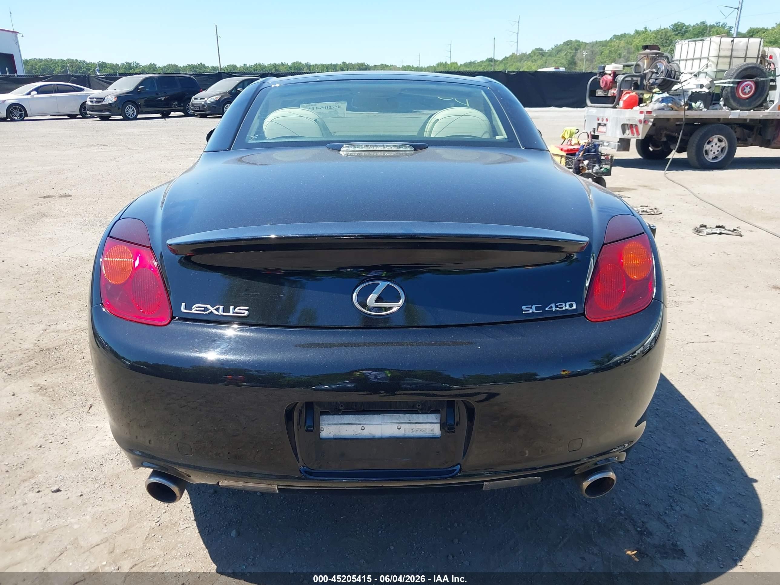 2005 Lexus Sc 430   Black vin: JTHFN48Y650069200