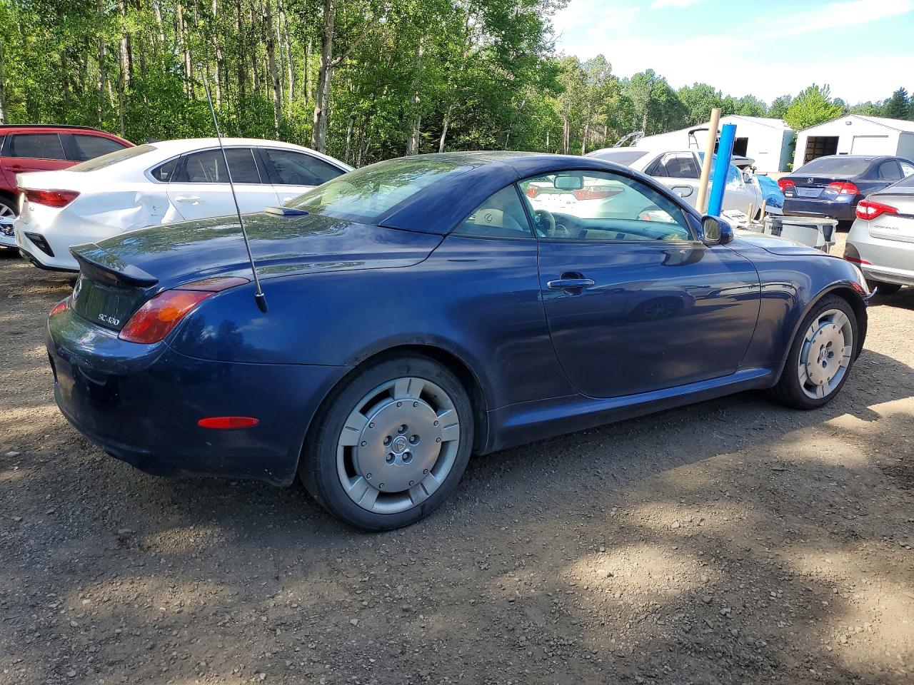 2002 Lexus Sc 430 Blue vin: JTHFN48Y720001872