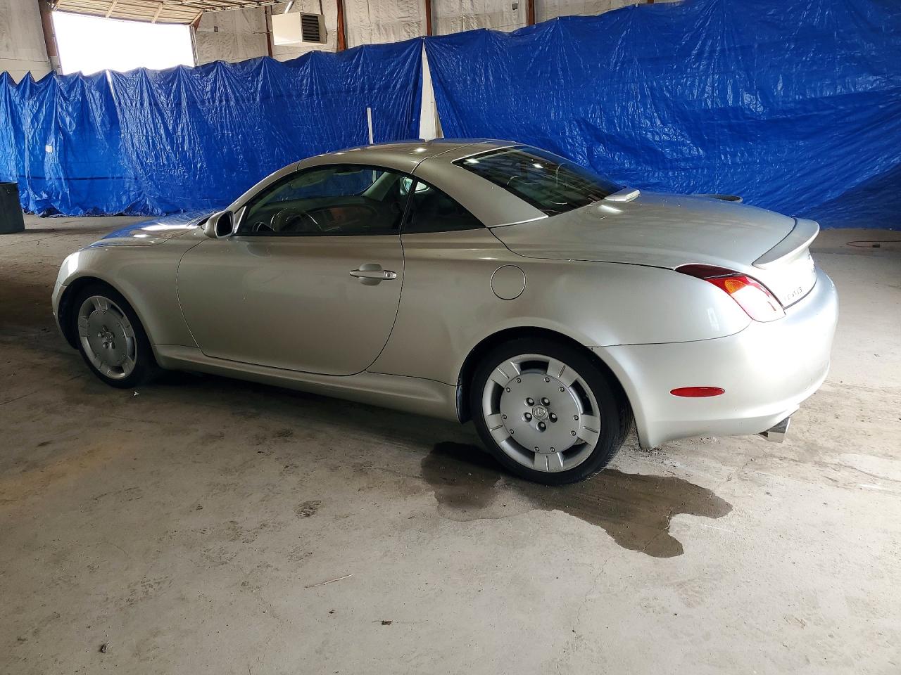 2002 Lexus Sc 430 Silver vin: JTHFN48Y720008627