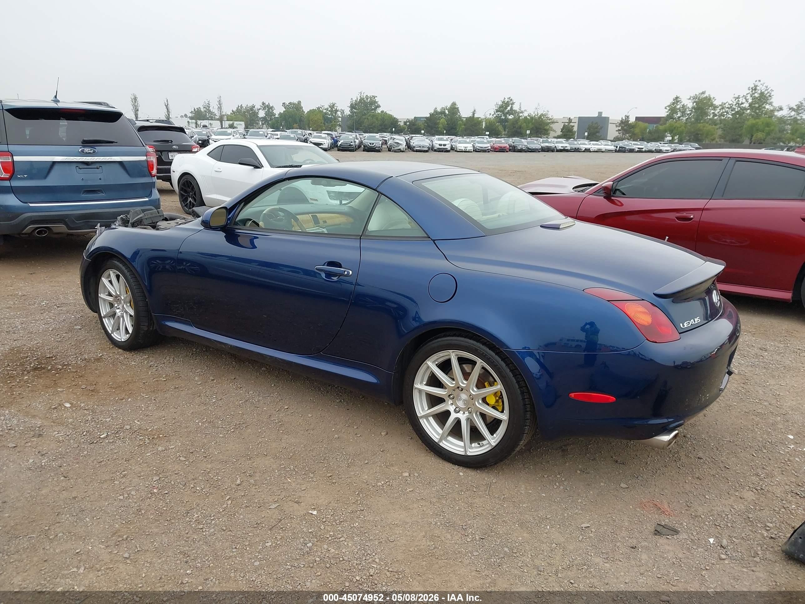2002 Lexus Sc 430 Blue vin: JTHFN48Y720012869