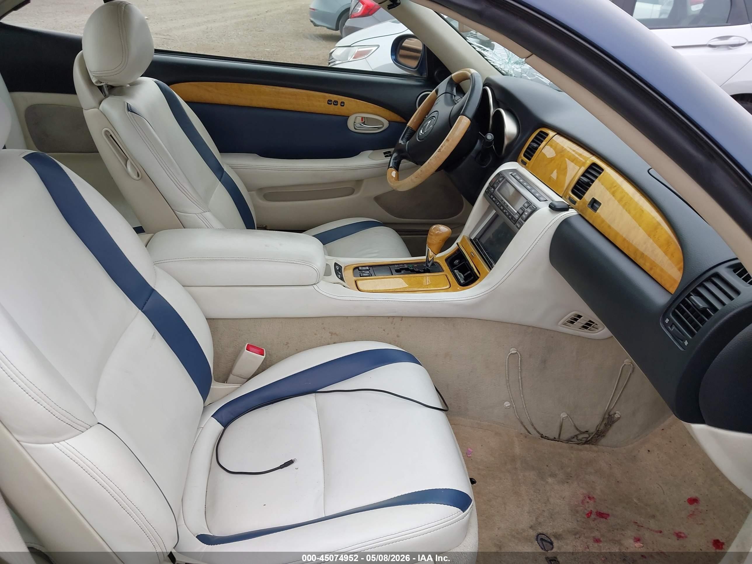 2002 Lexus Sc 430 Blue vin: JTHFN48Y720012869