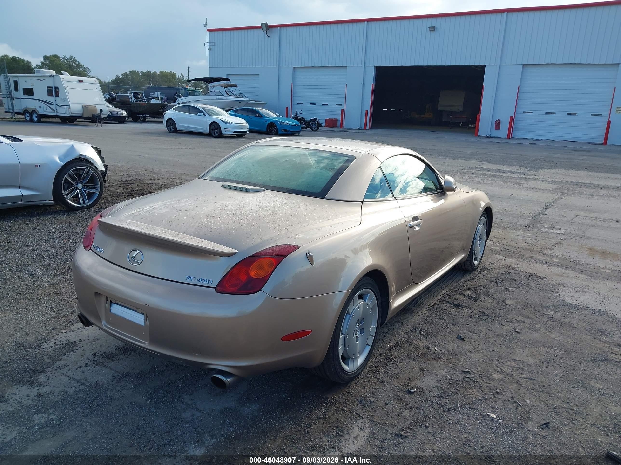 2002 Lexus Sc 430 Tan vin: JTHFN48Y720014962
