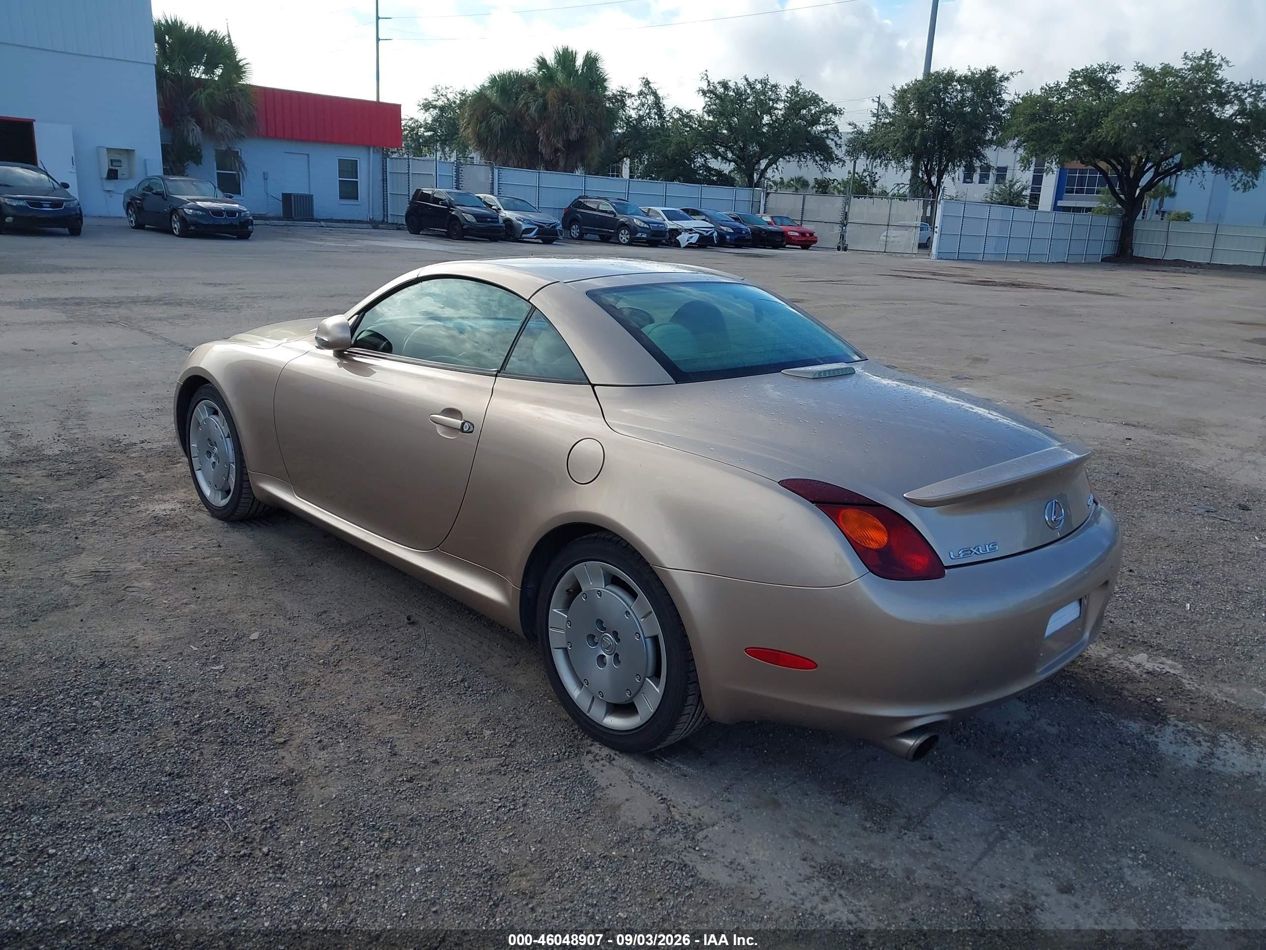 2002 Lexus Sc 430 Tan vin: JTHFN48Y720014962