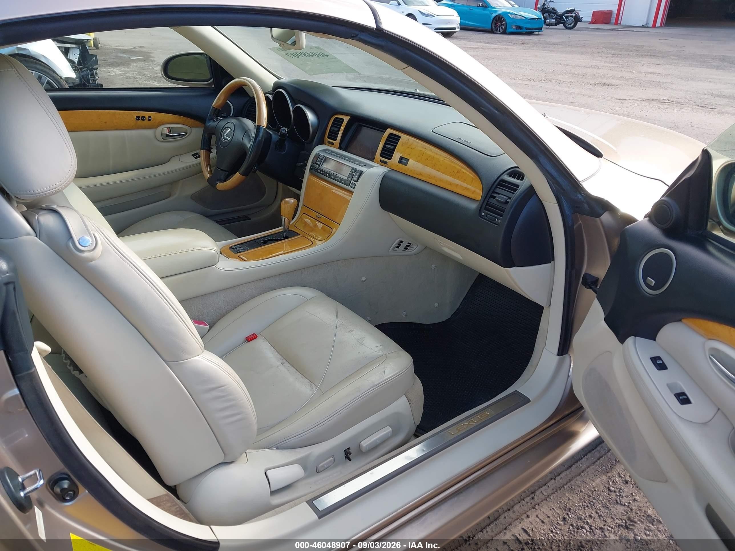 2002 Lexus Sc 430 Tan vin: JTHFN48Y720014962
