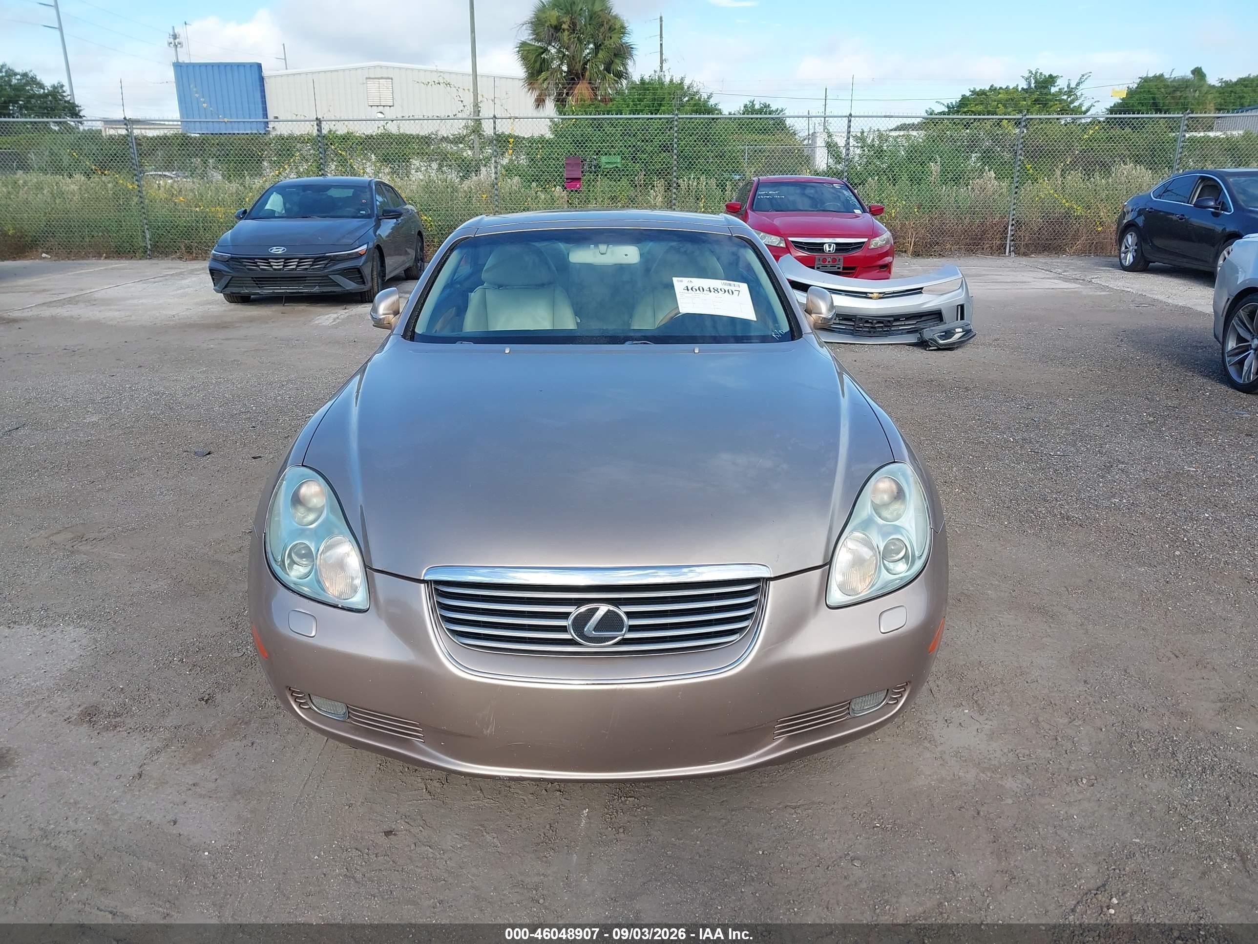 2002 Lexus Sc 430 Tan vin: JTHFN48Y720014962