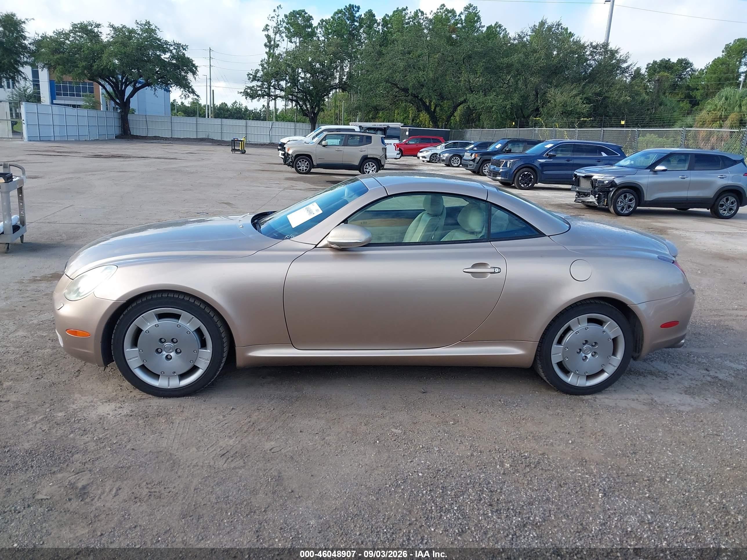 2002 Lexus Sc 430 Tan vin: JTHFN48Y720014962