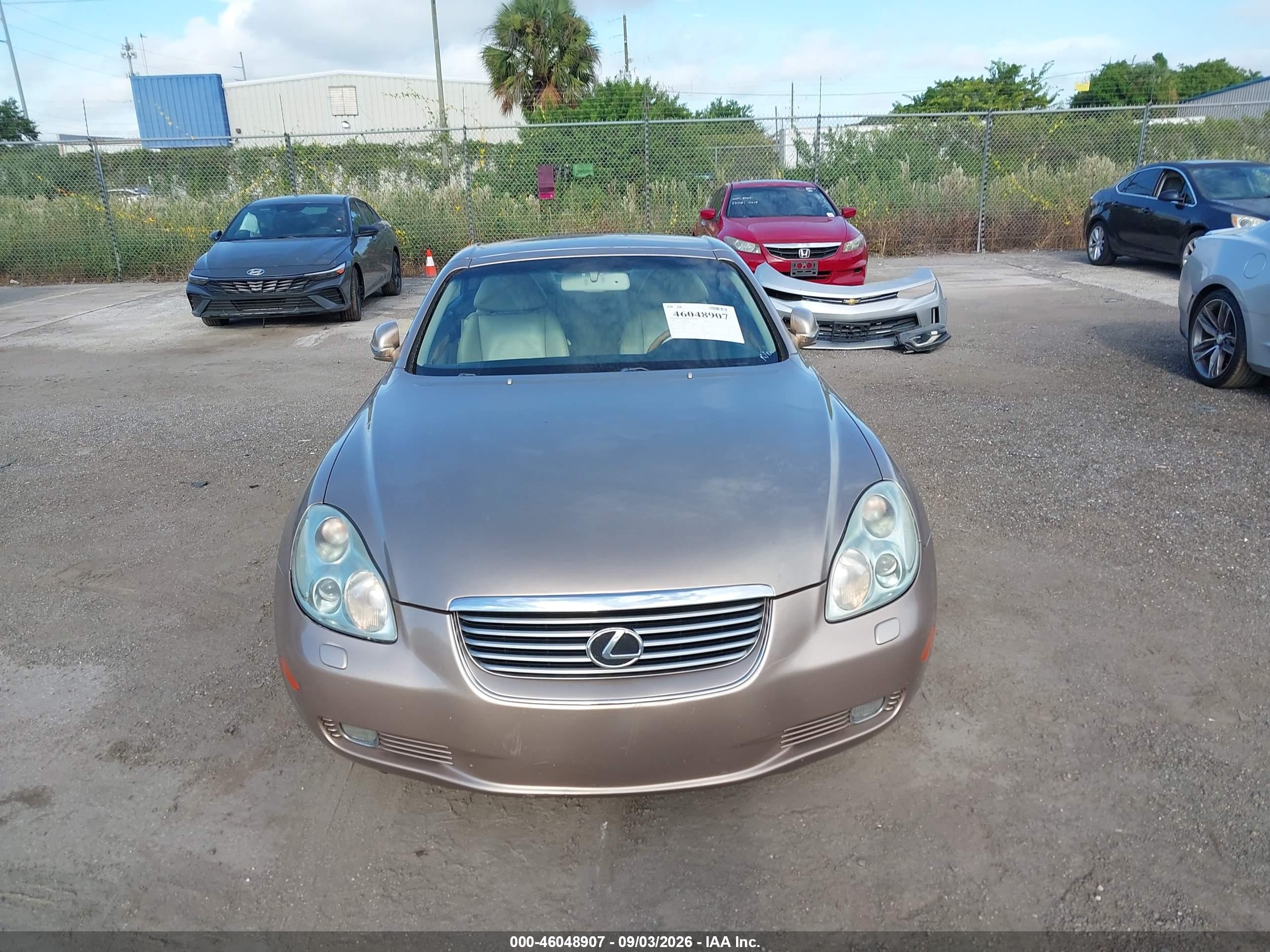 2002 Lexus Sc 430 Tan vin: JTHFN48Y720014962
