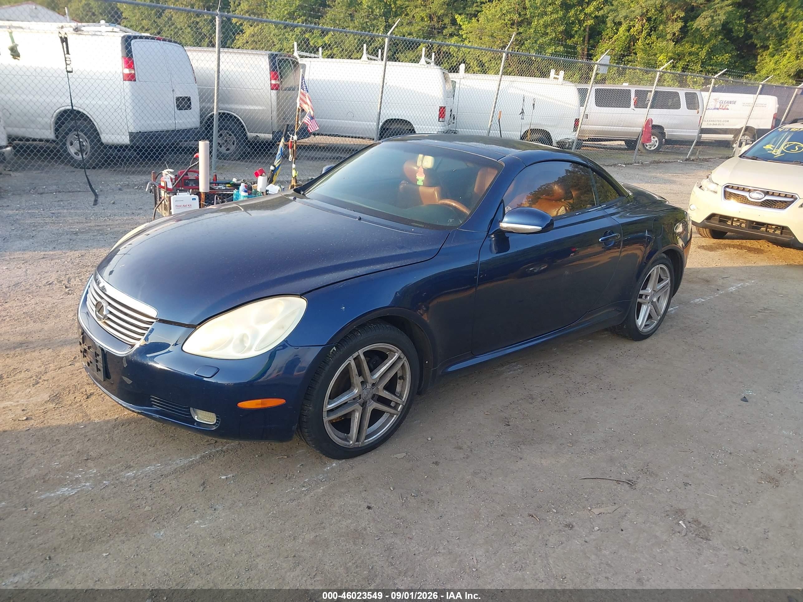 2002 Lexus Sc 430 Dark Blue vin: JTHFN48Y720025850