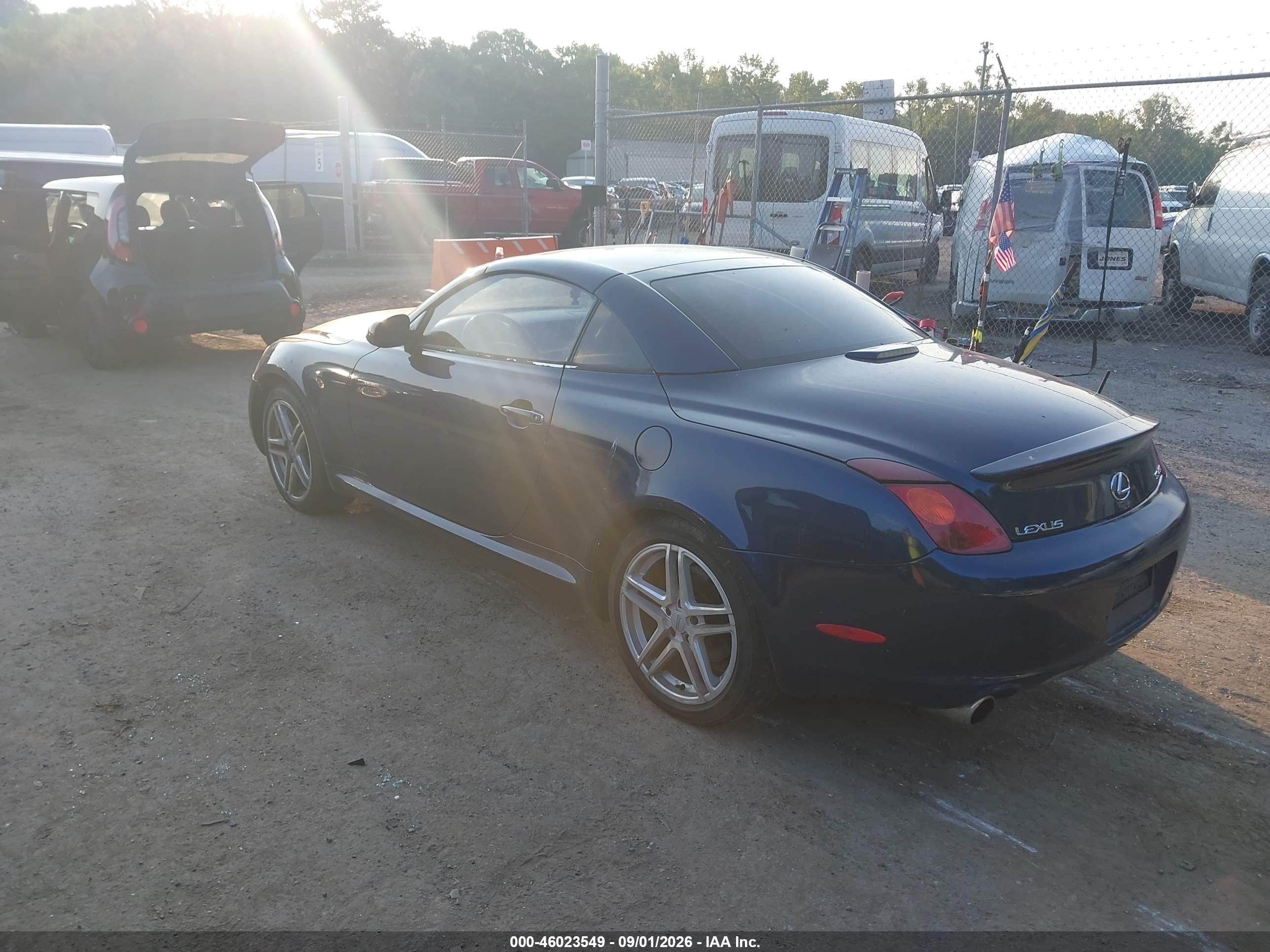 2002 Lexus Sc 430 Dark Blue vin: JTHFN48Y720025850