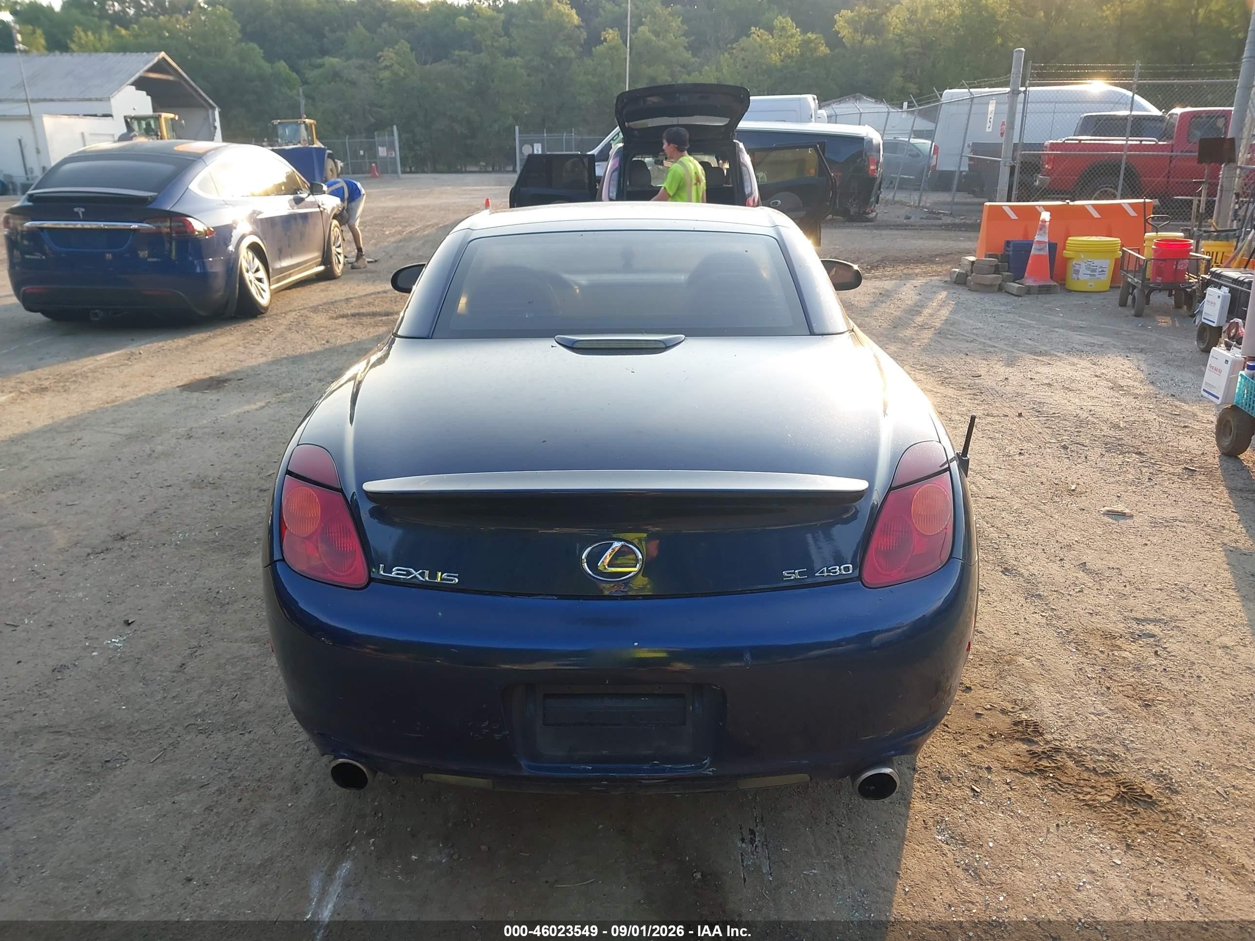 2002 Lexus Sc 430 Dark Blue vin: JTHFN48Y720025850