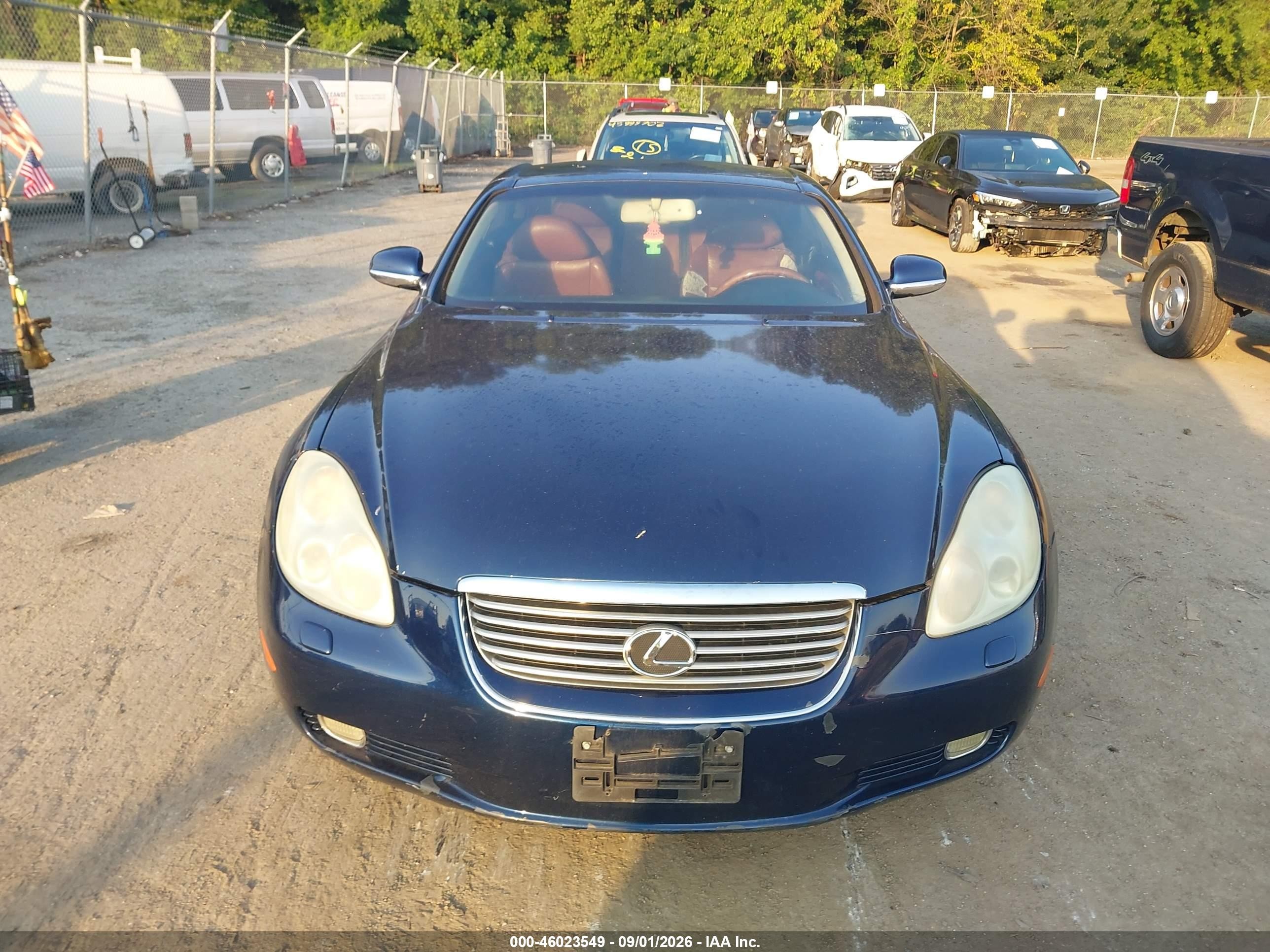 2002 Lexus Sc 430 Dark Blue vin: JTHFN48Y720025850