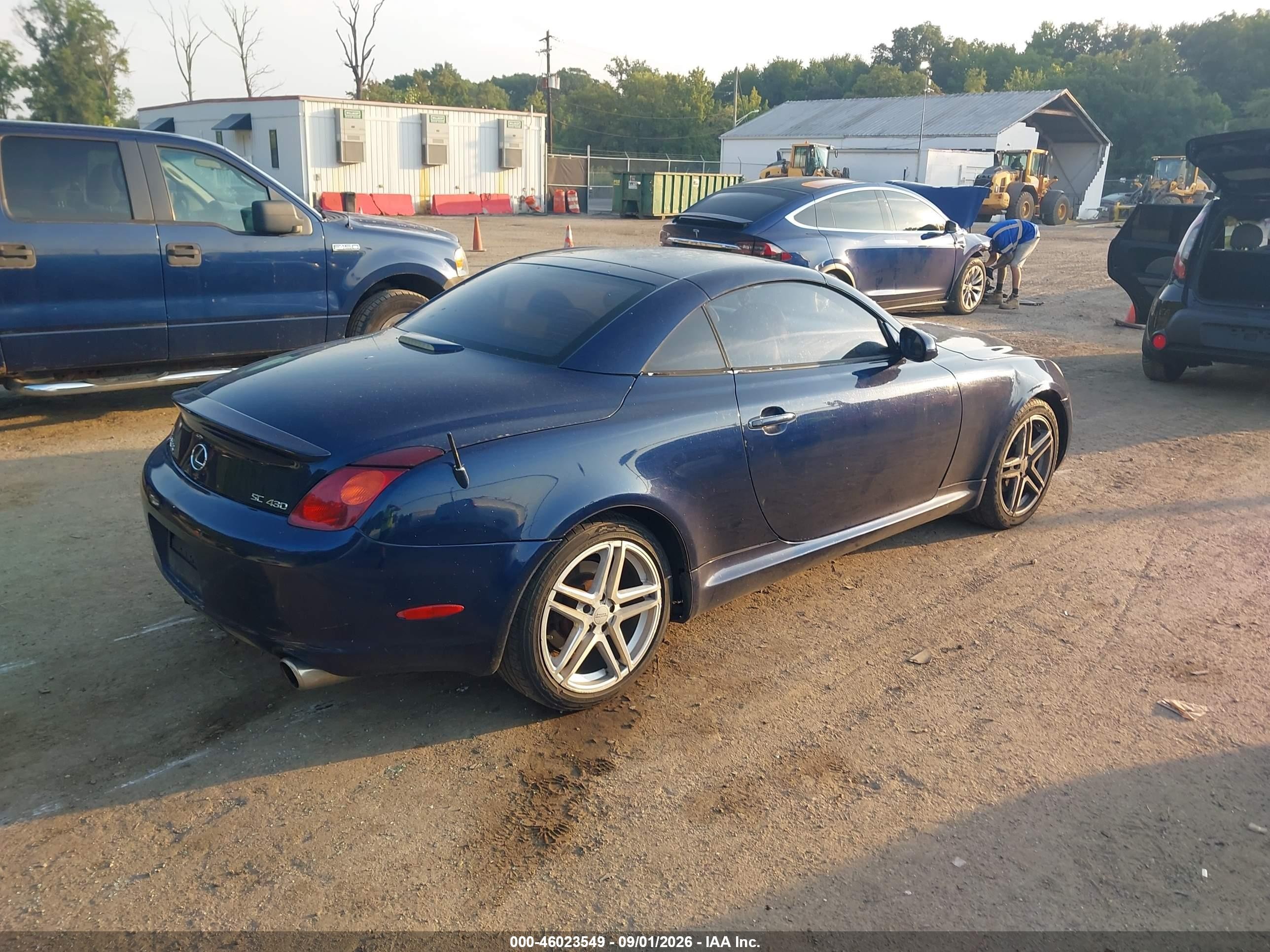 2002 Lexus Sc 430 Dark Blue vin: JTHFN48Y720025850