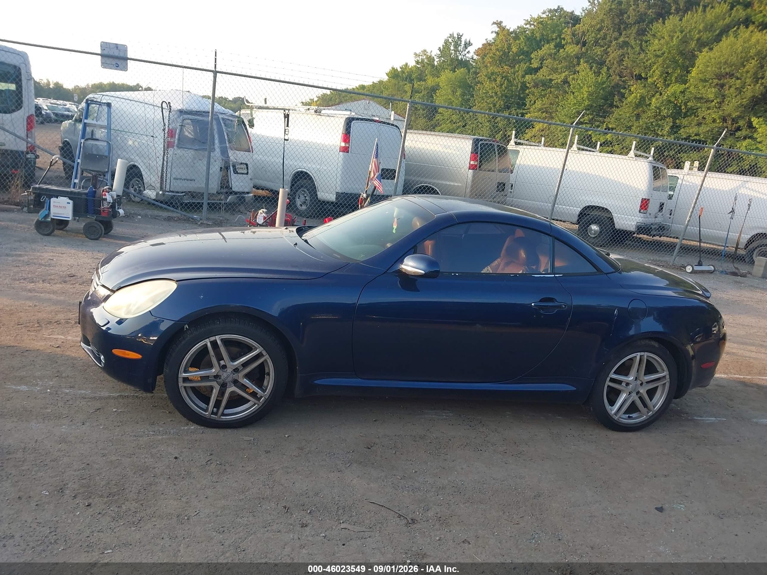 2002 Lexus Sc 430 Dark Blue vin: JTHFN48Y720025850