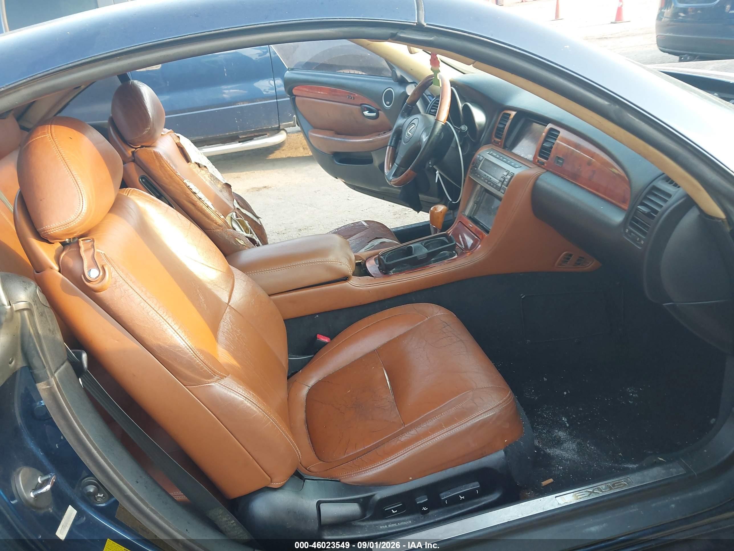 2002 Lexus Sc 430 Dark Blue vin: JTHFN48Y720025850