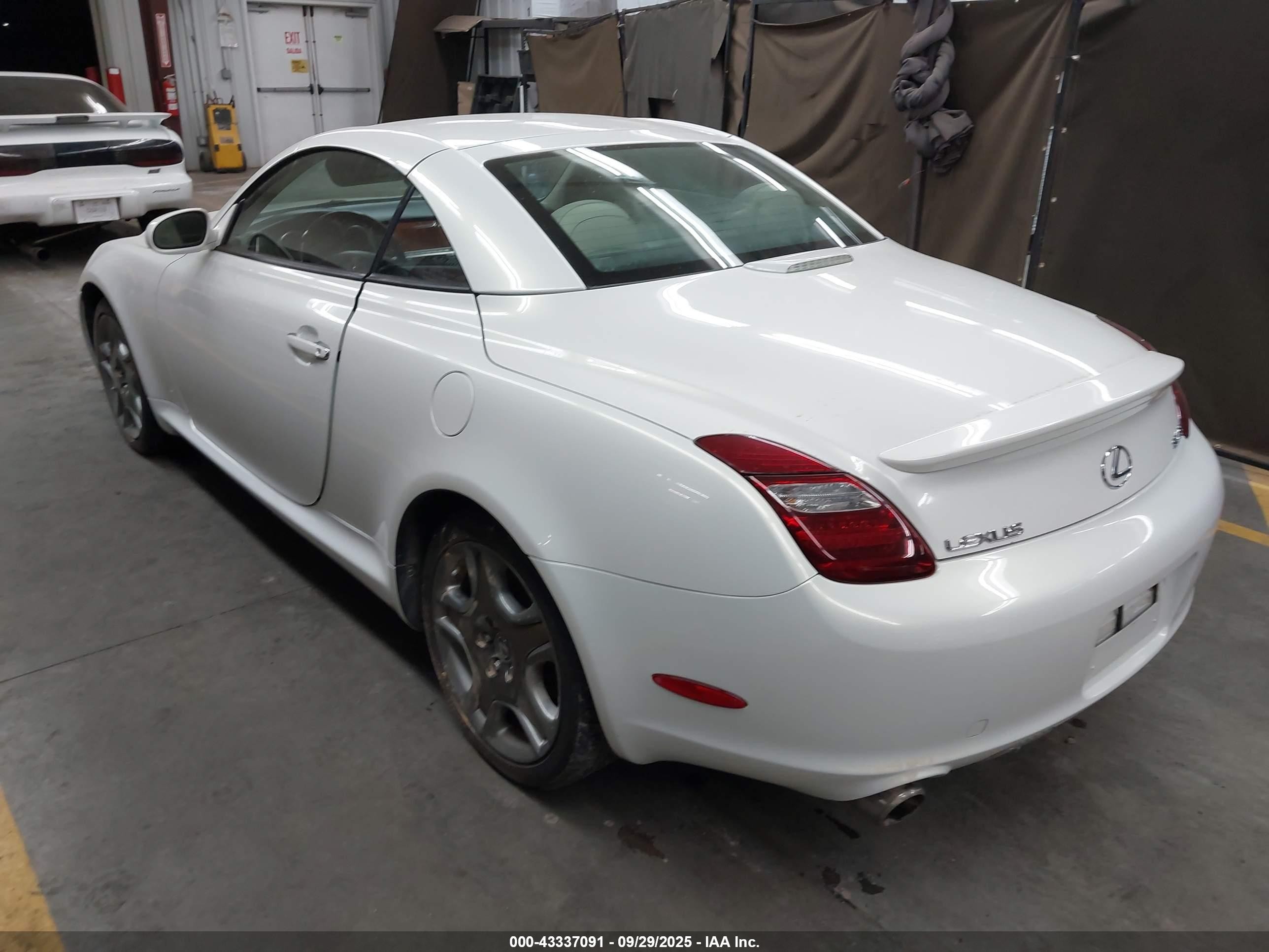 2006 Lexus Sc 430   White vin: JTHFN48Y769005874