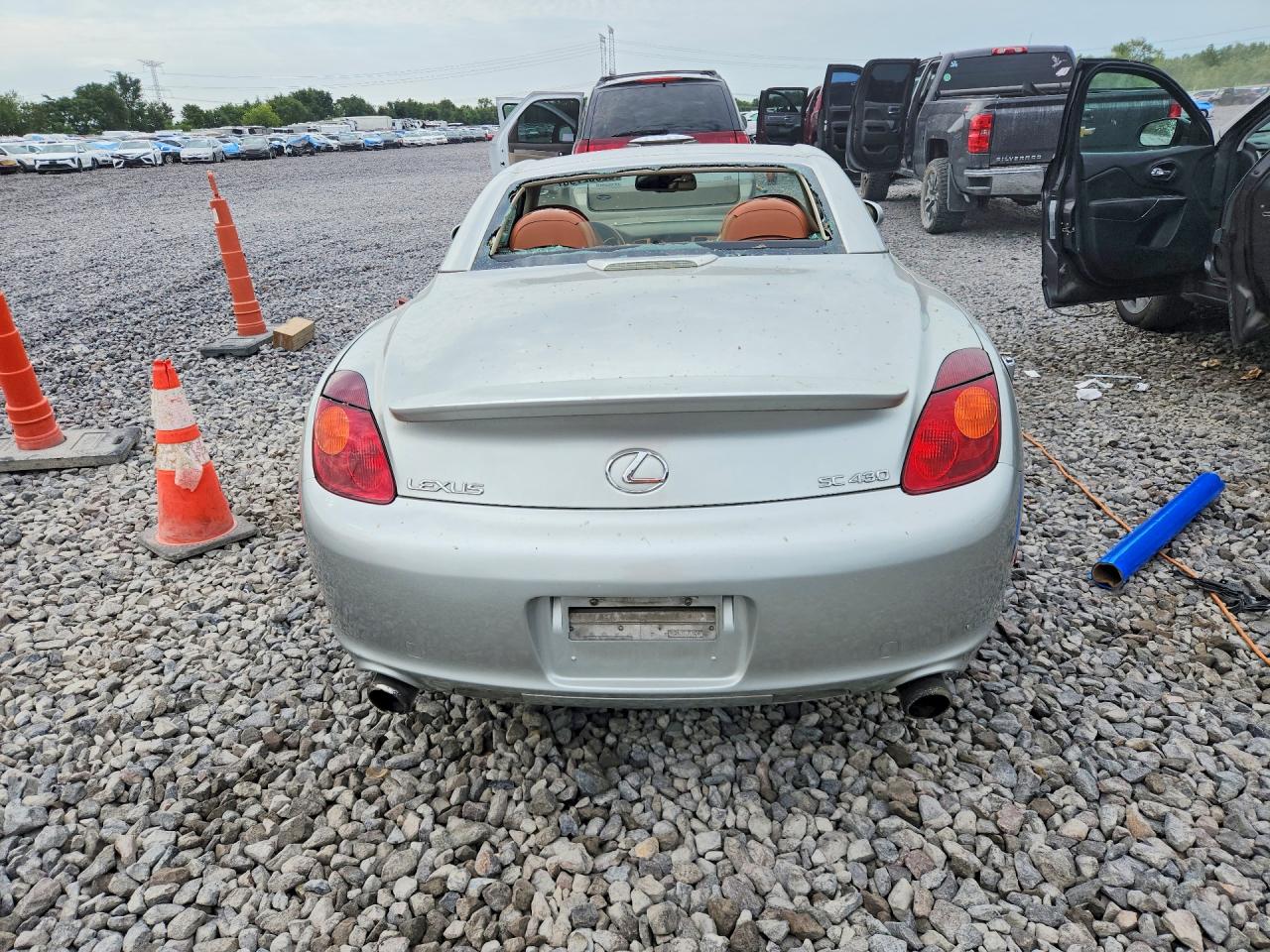 2002 Lexus Sc 430 Silver vin: JTHFN48Y820006594