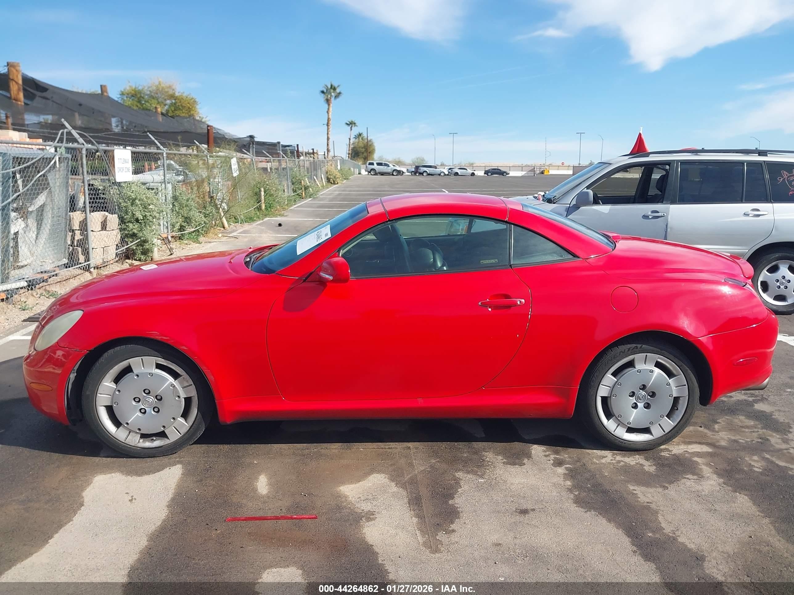 2002 Lexus Sc 430   Red vin: JTHFN48Y820007129
