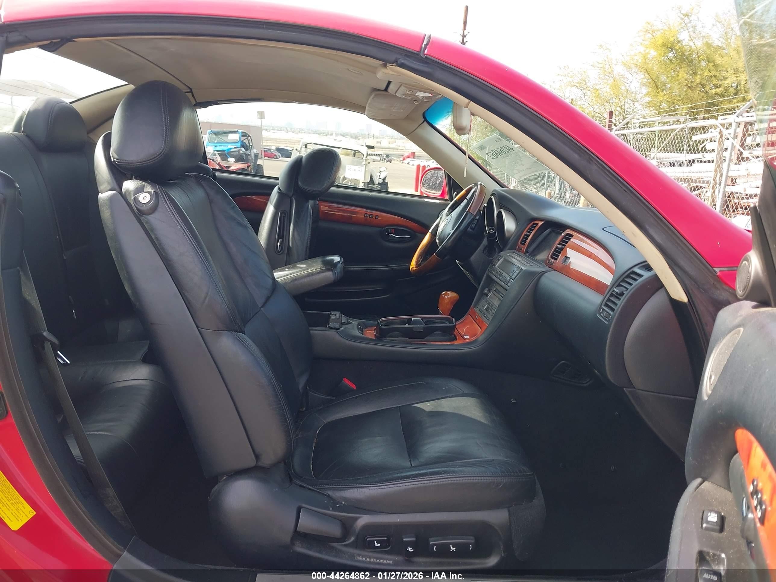 2002 Lexus Sc 430   Red vin: JTHFN48Y820007129