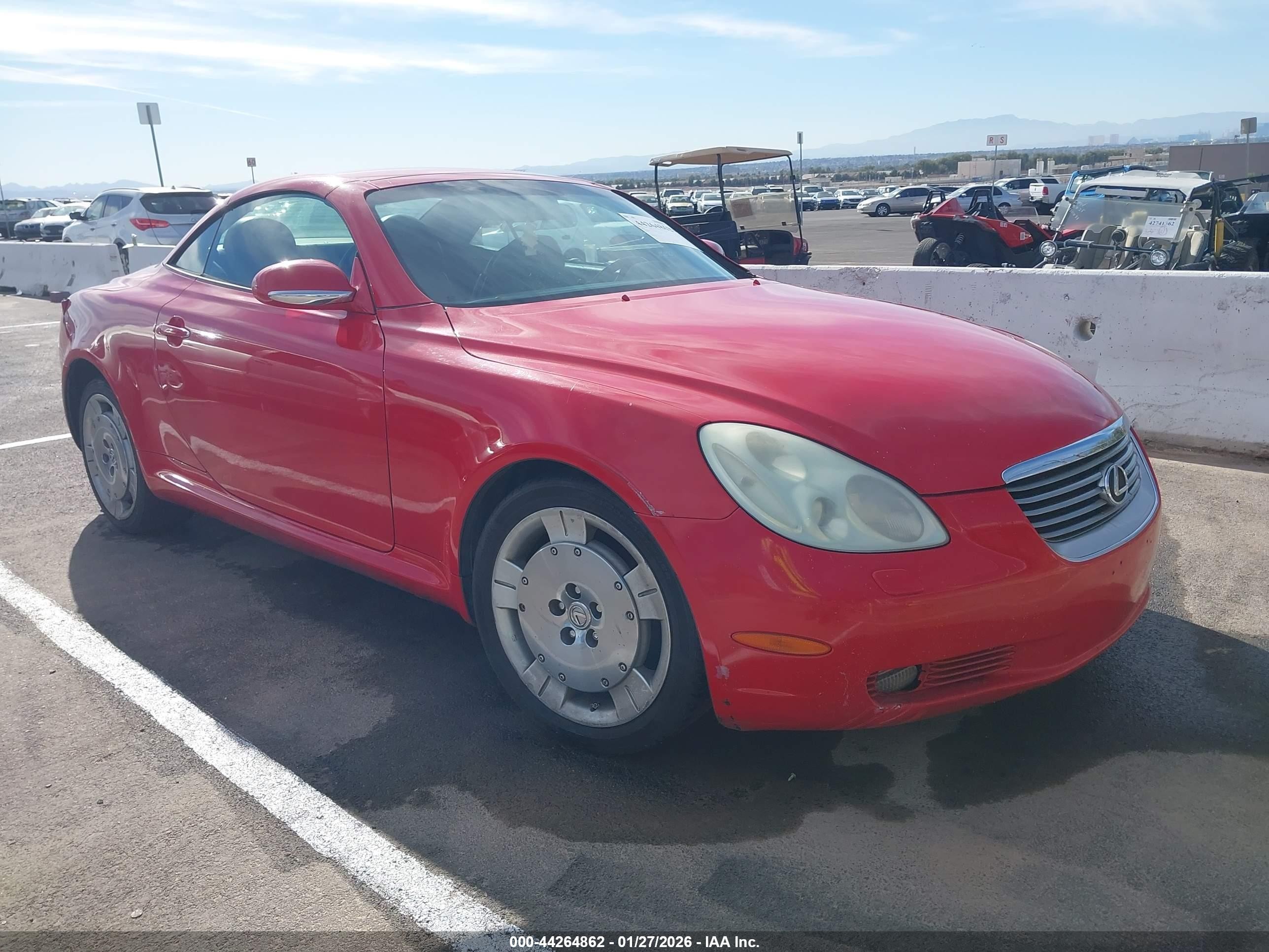 2002 Lexus Sc 430   Red vin: JTHFN48Y820007129