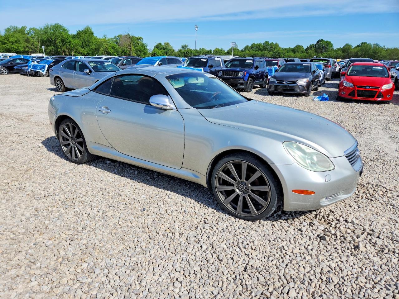2004 Lexus Sc 430 Base Silver vin: JTHFN48Y840050372