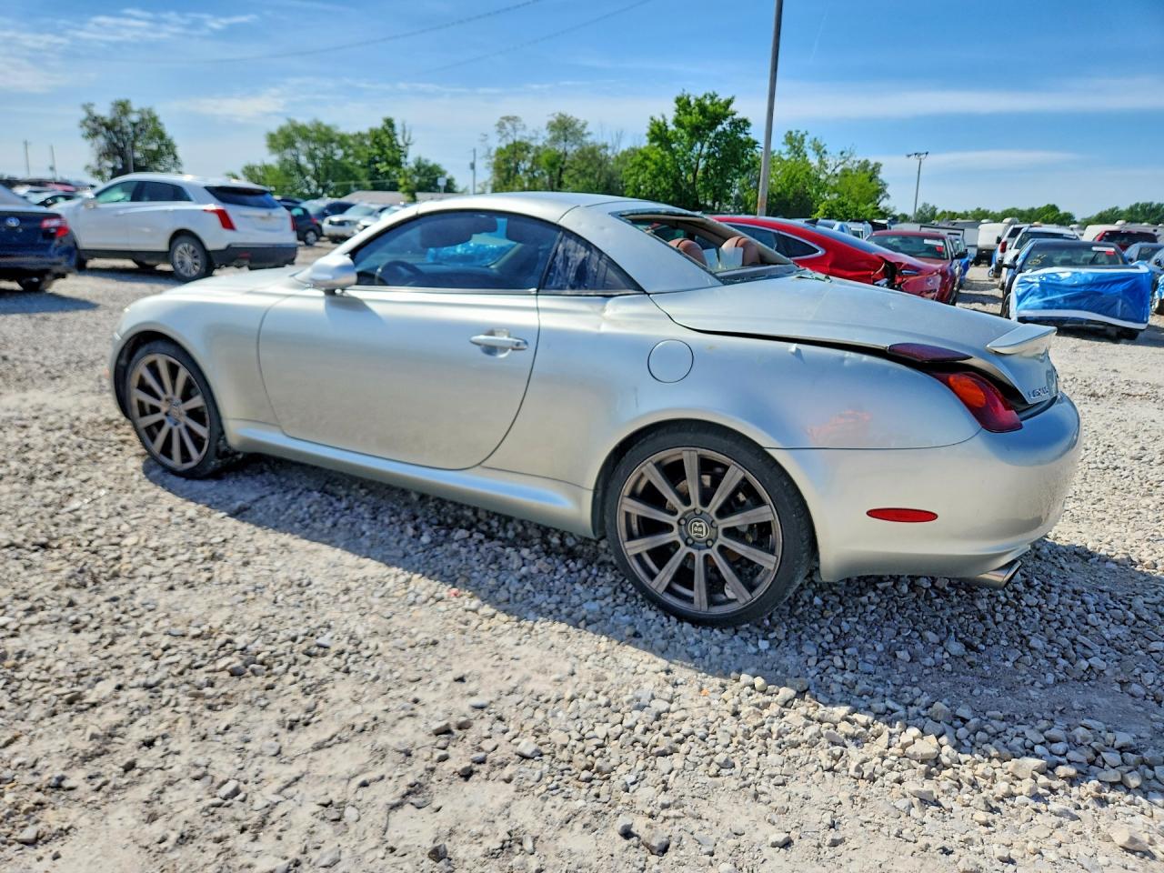 2004 Lexus Sc 430 Base Silver vin: JTHFN48Y840050372