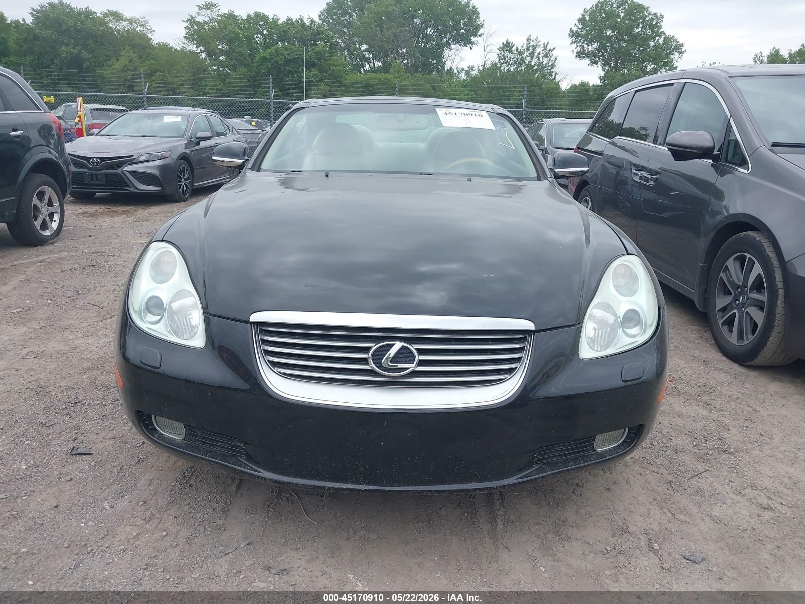 2005 Lexus Sc 430   Black vin: JTHFN48Y850069683
