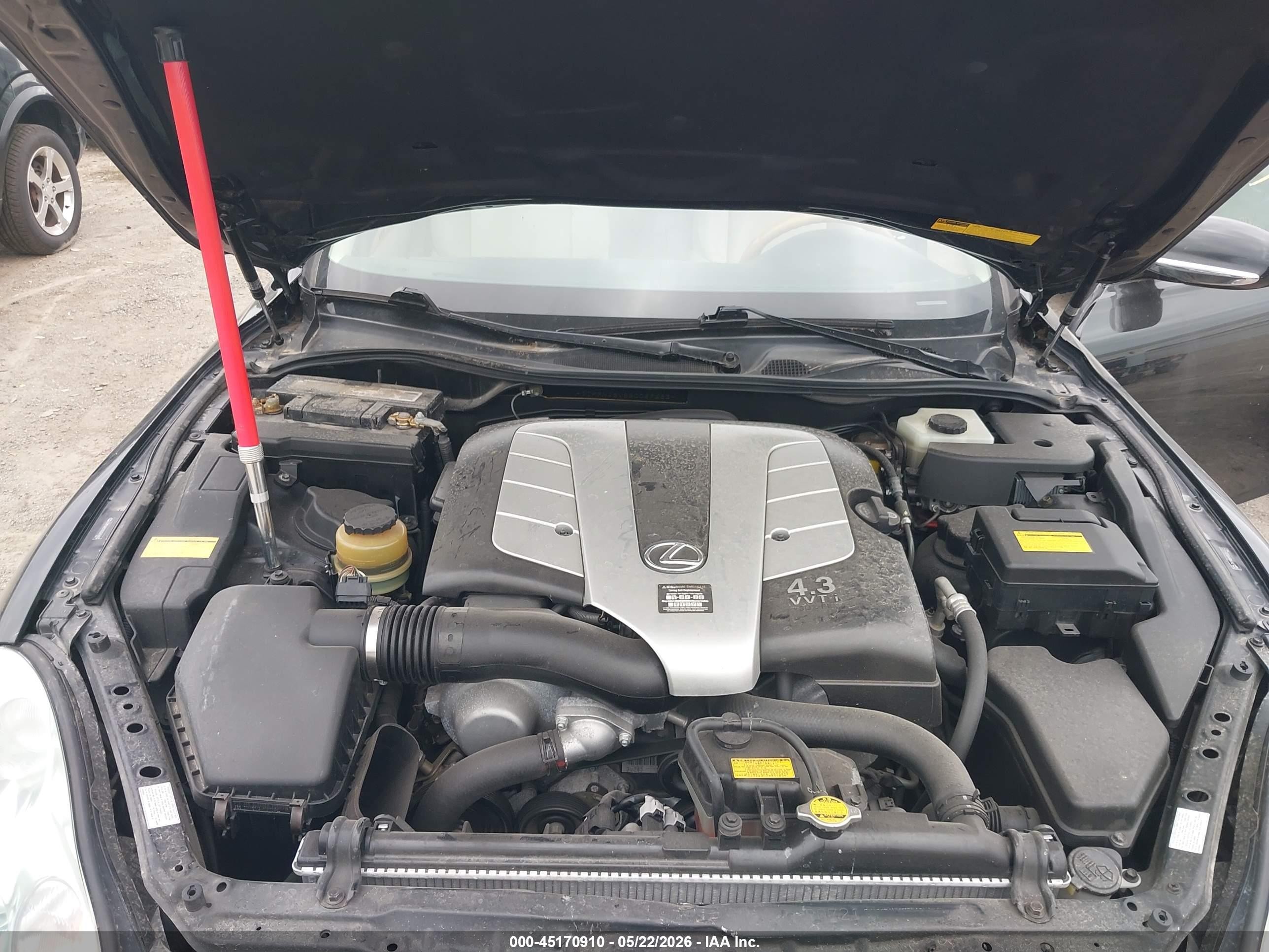 2005 Lexus Sc 430   Black vin: JTHFN48Y850069683