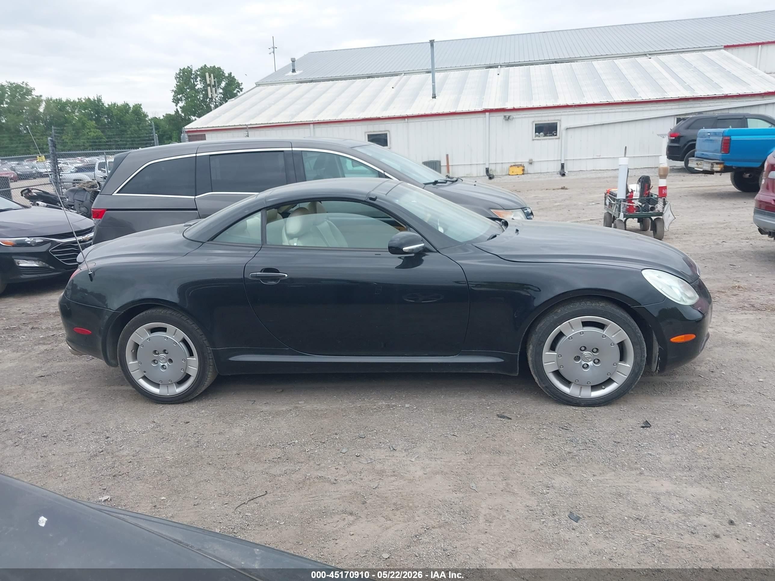 2005 Lexus Sc 430   Black vin: JTHFN48Y850069683