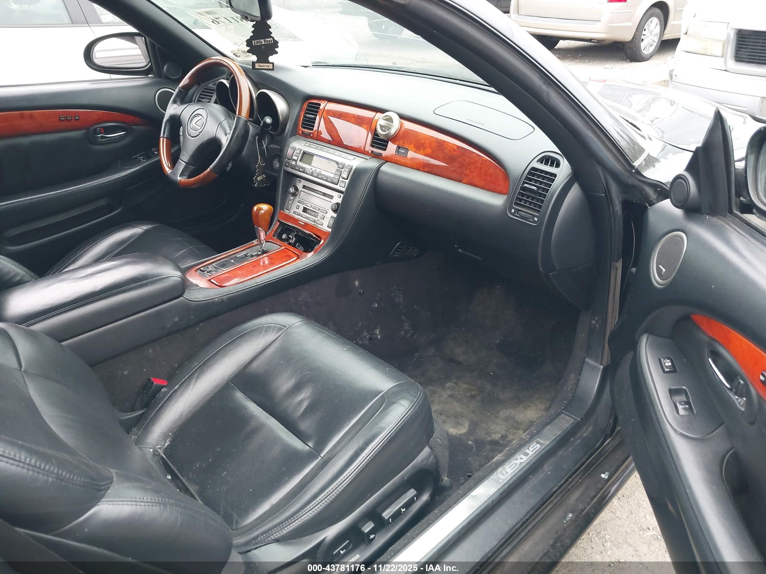 2006 Lexus Sc 430   Black vin: JTHFN48Y869002062
