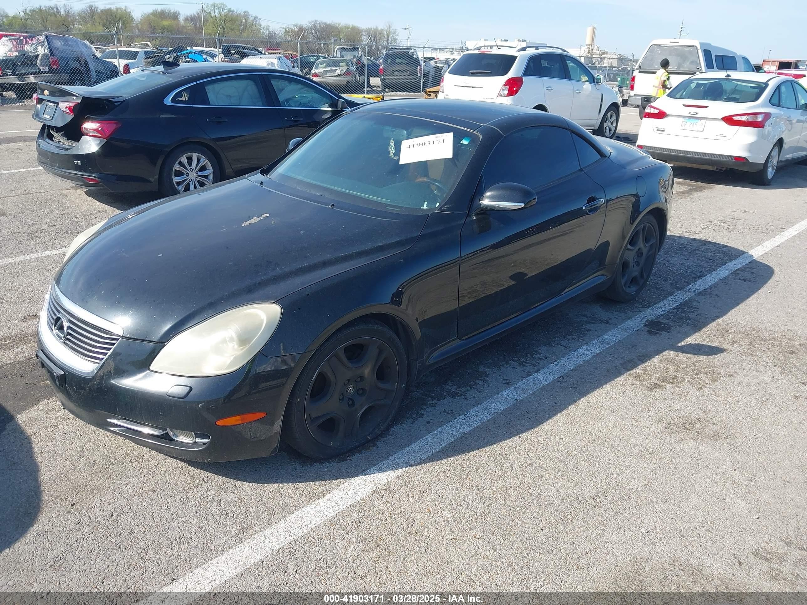 2006 Lexus Sc 430   Black vin: JTHFN48Y869002112