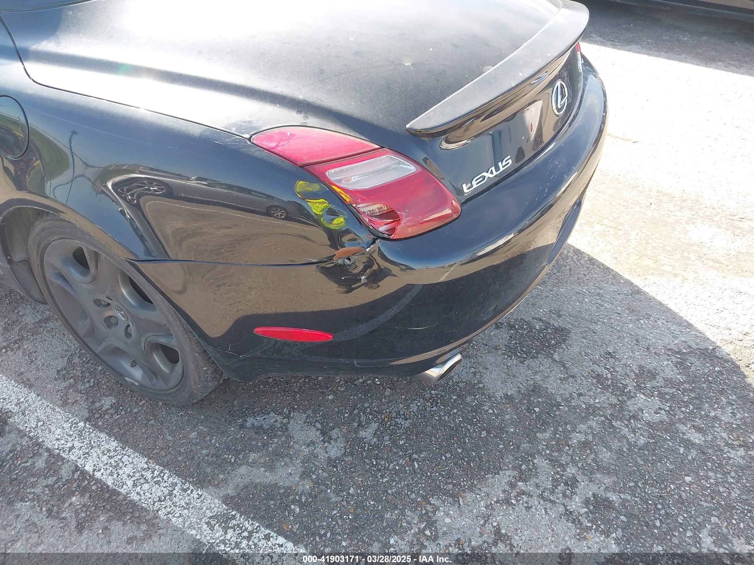 2006 Lexus Sc 430   Black vin: JTHFN48Y869002112