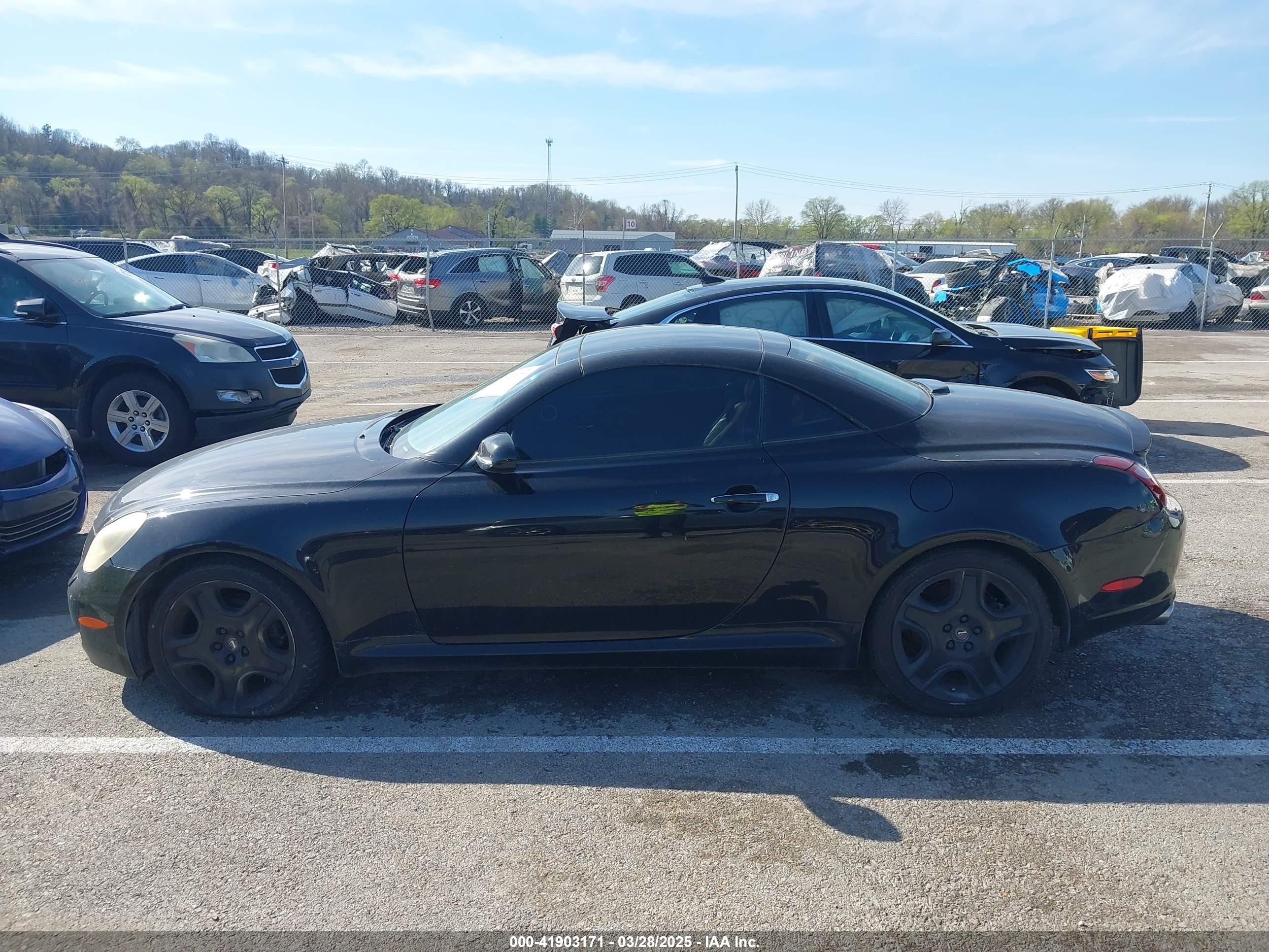 2006 Lexus Sc 430   Black vin: JTHFN48Y869002112