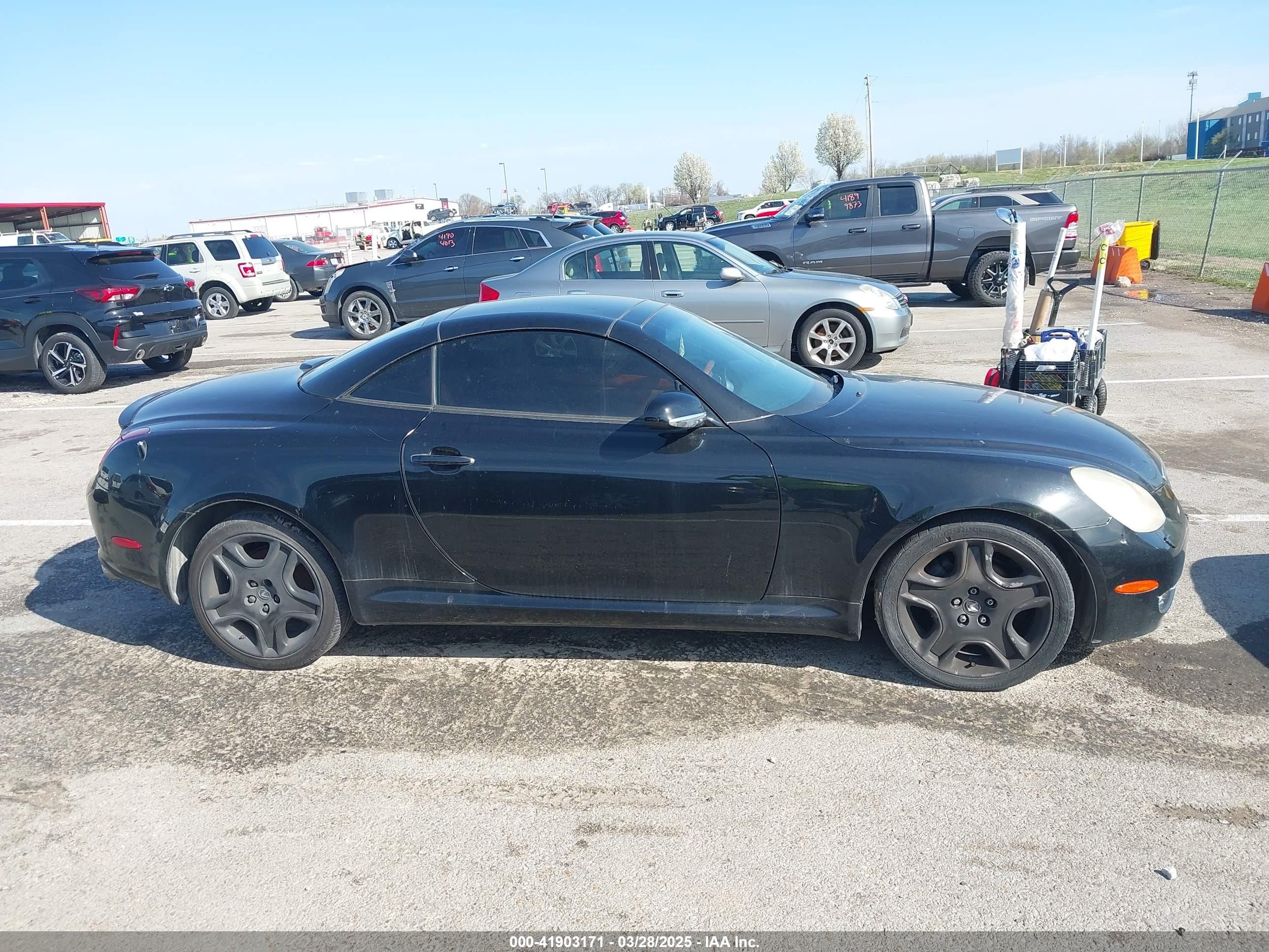 2006 Lexus Sc 430   Black vin: JTHFN48Y869002112