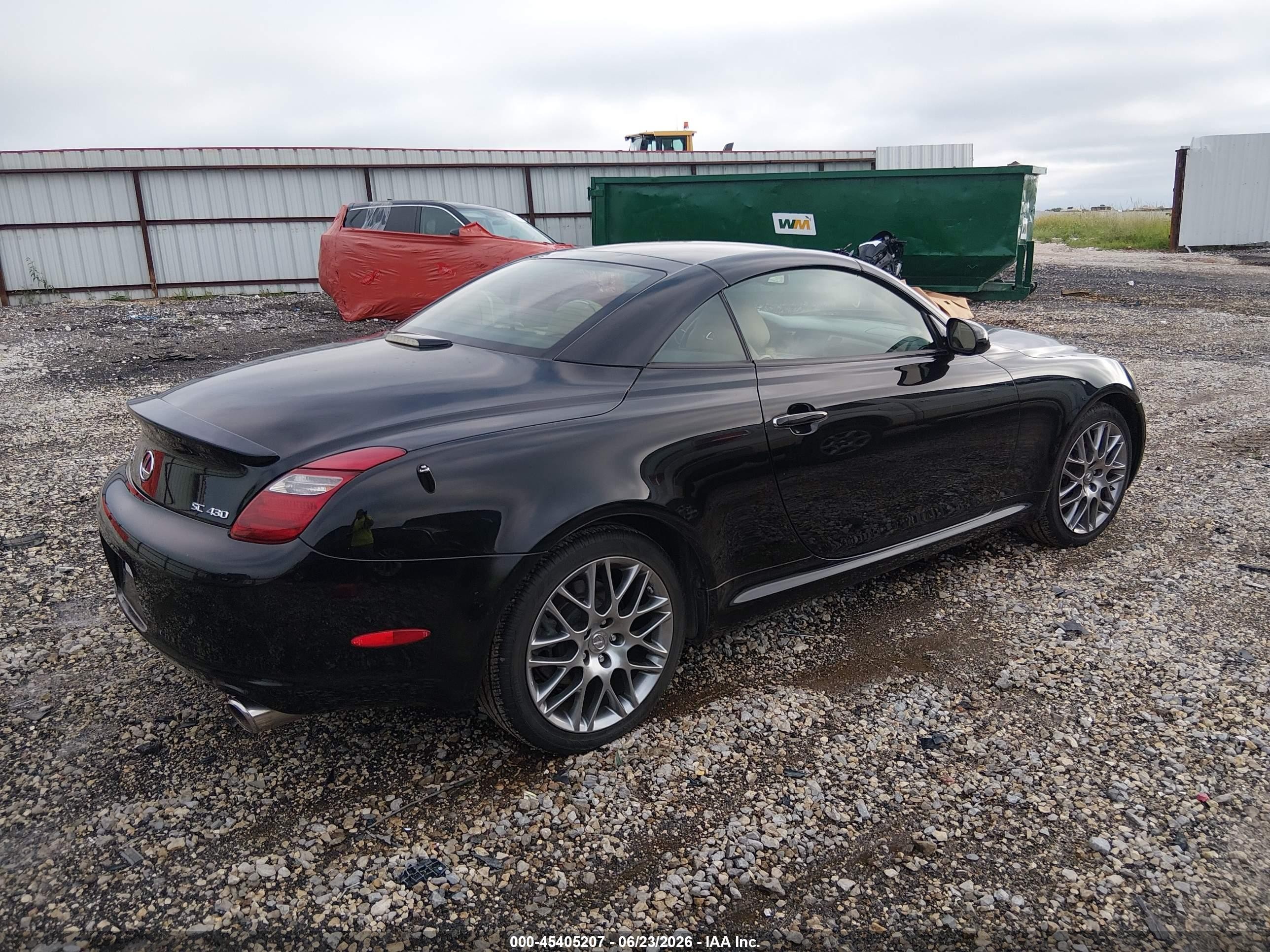 2006 Lexus Sc 430   Black vin: JTHFN48Y869006175