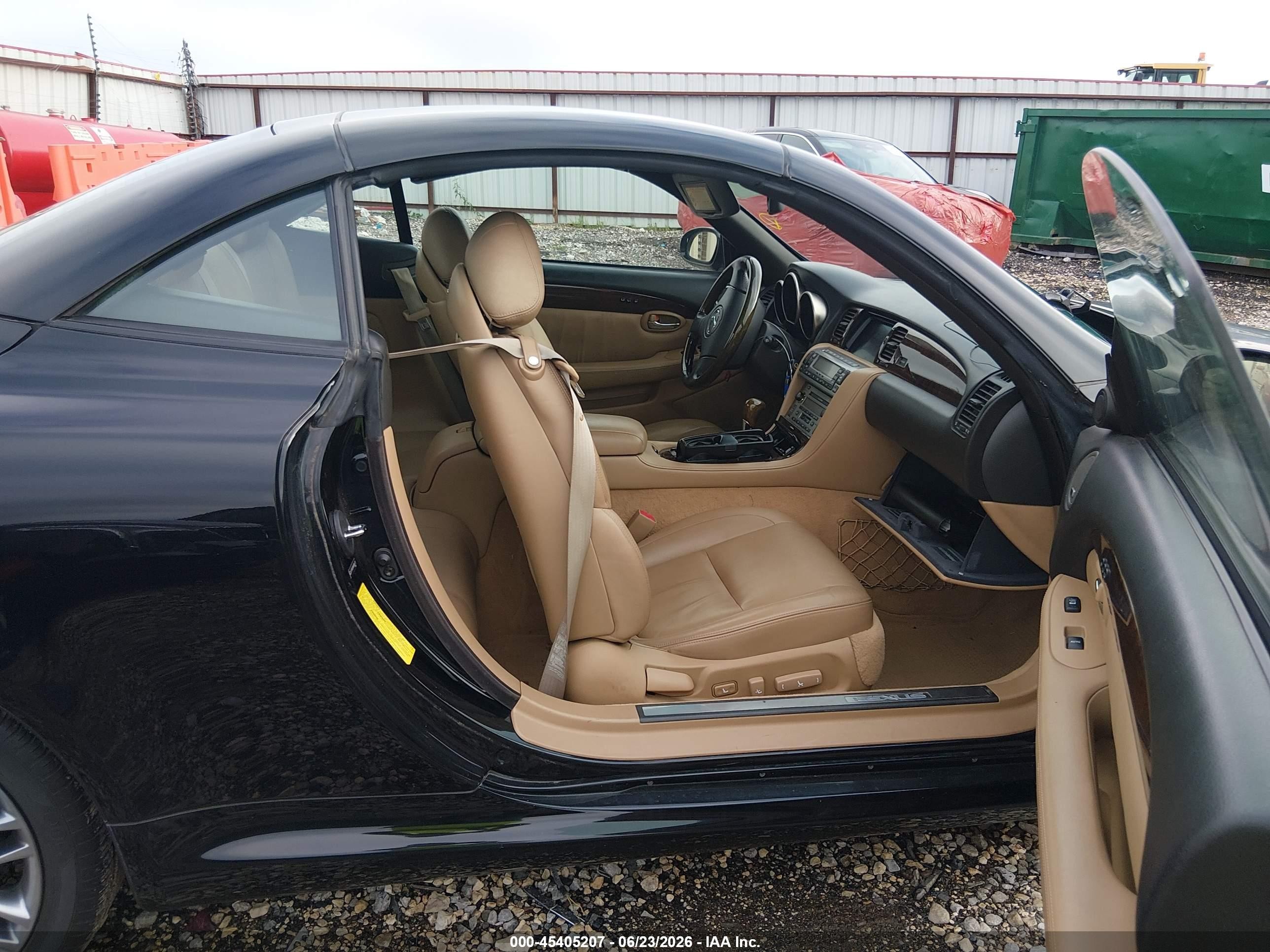 2006 Lexus Sc 430   Black vin: JTHFN48Y869006175