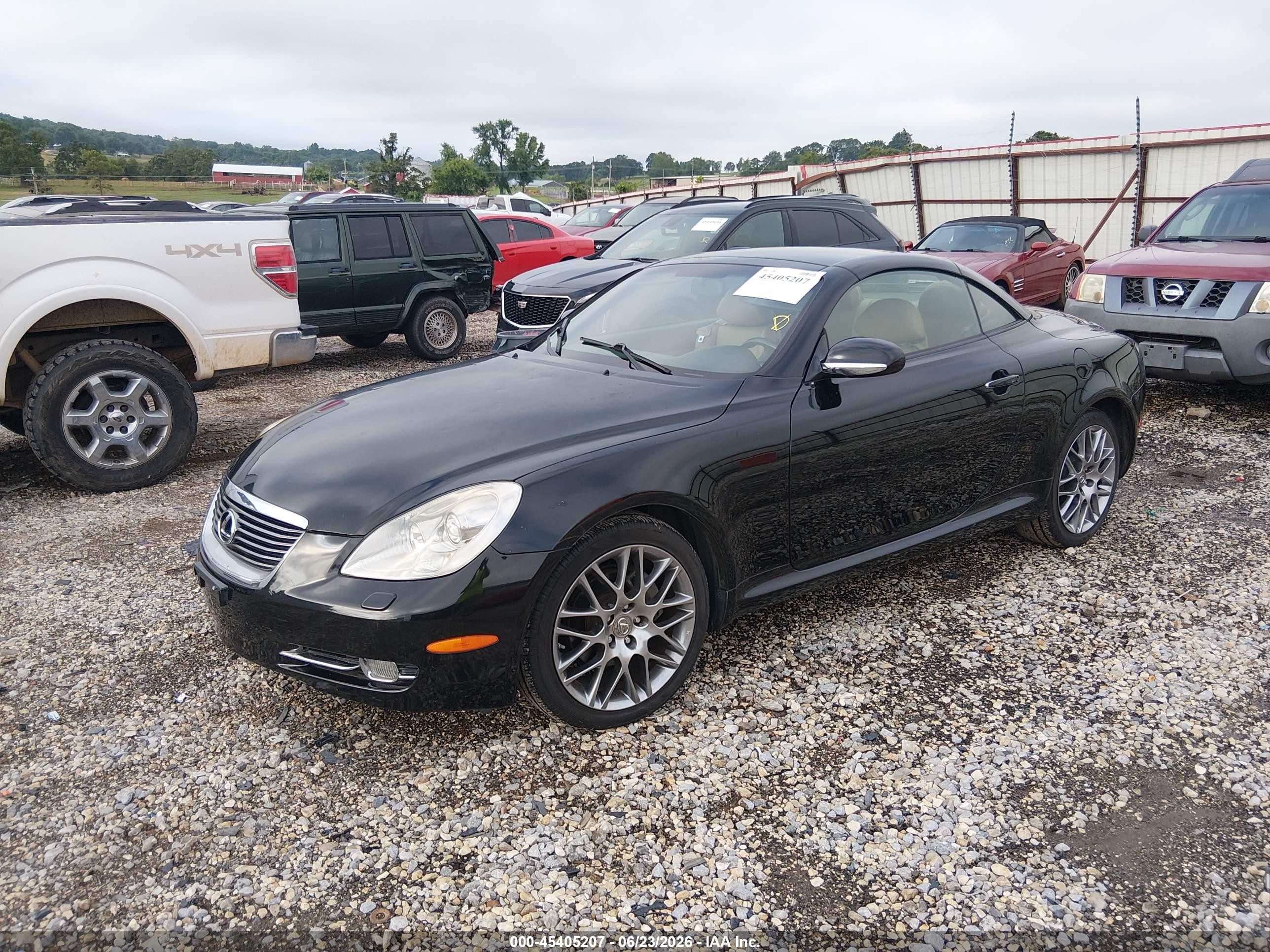 2006 Lexus Sc 430   Black vin: JTHFN48Y869006175
