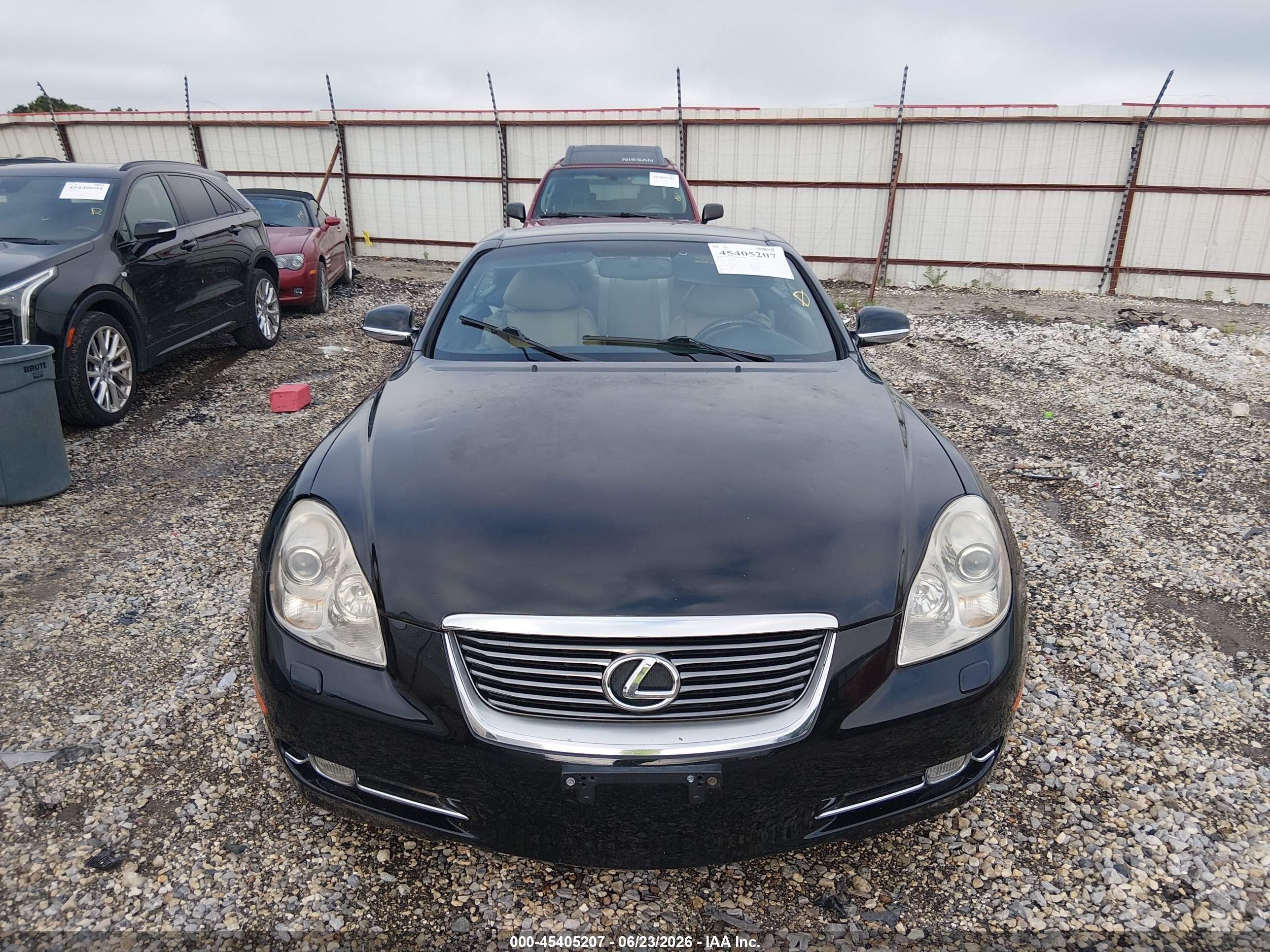 2006 Lexus Sc 430   Black vin: JTHFN48Y869006175