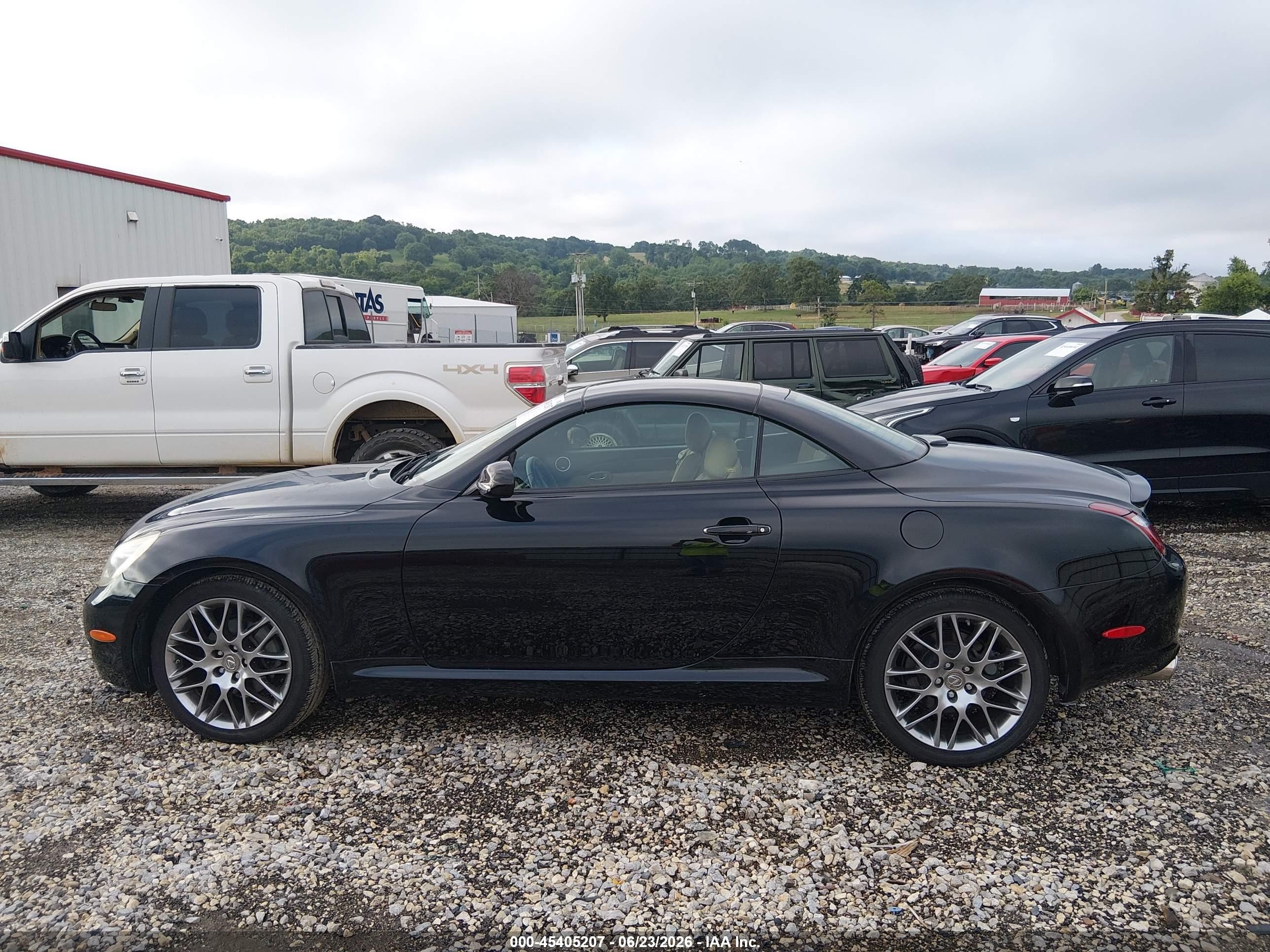 2006 Lexus Sc 430   Black vin: JTHFN48Y869006175