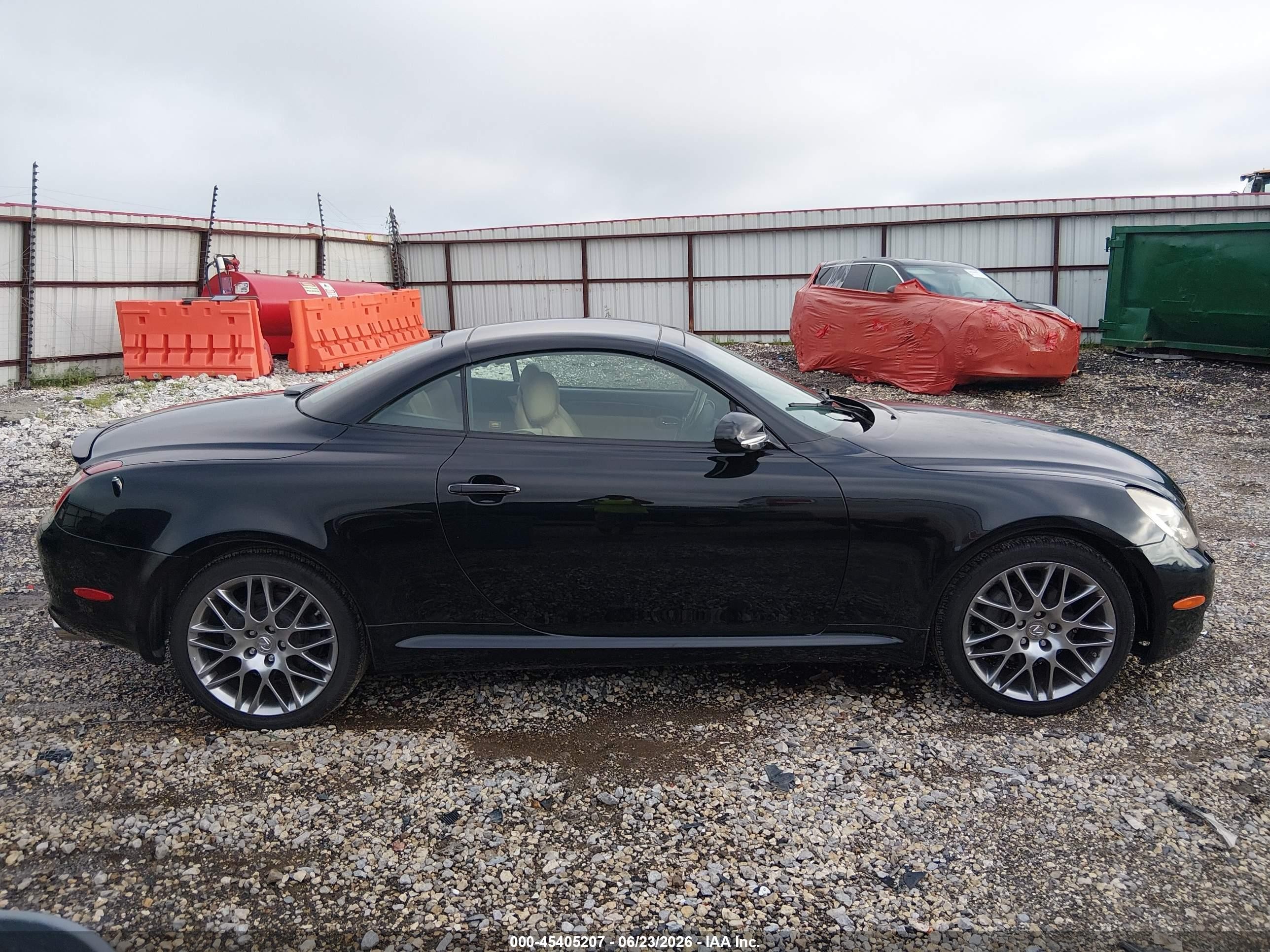 2006 Lexus Sc 430   Black vin: JTHFN48Y869006175