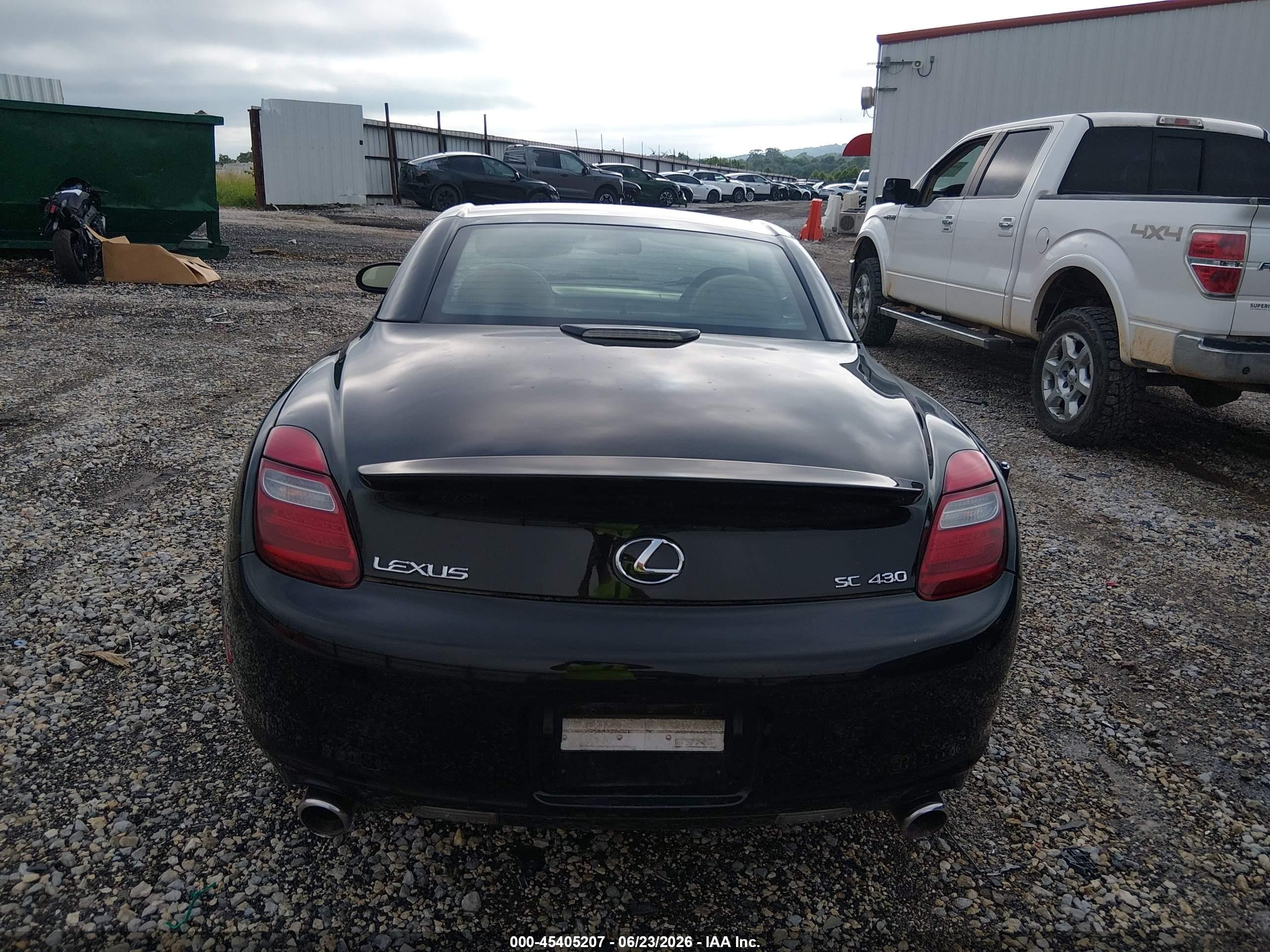 2006 Lexus Sc 430   Black vin: JTHFN48Y869006175