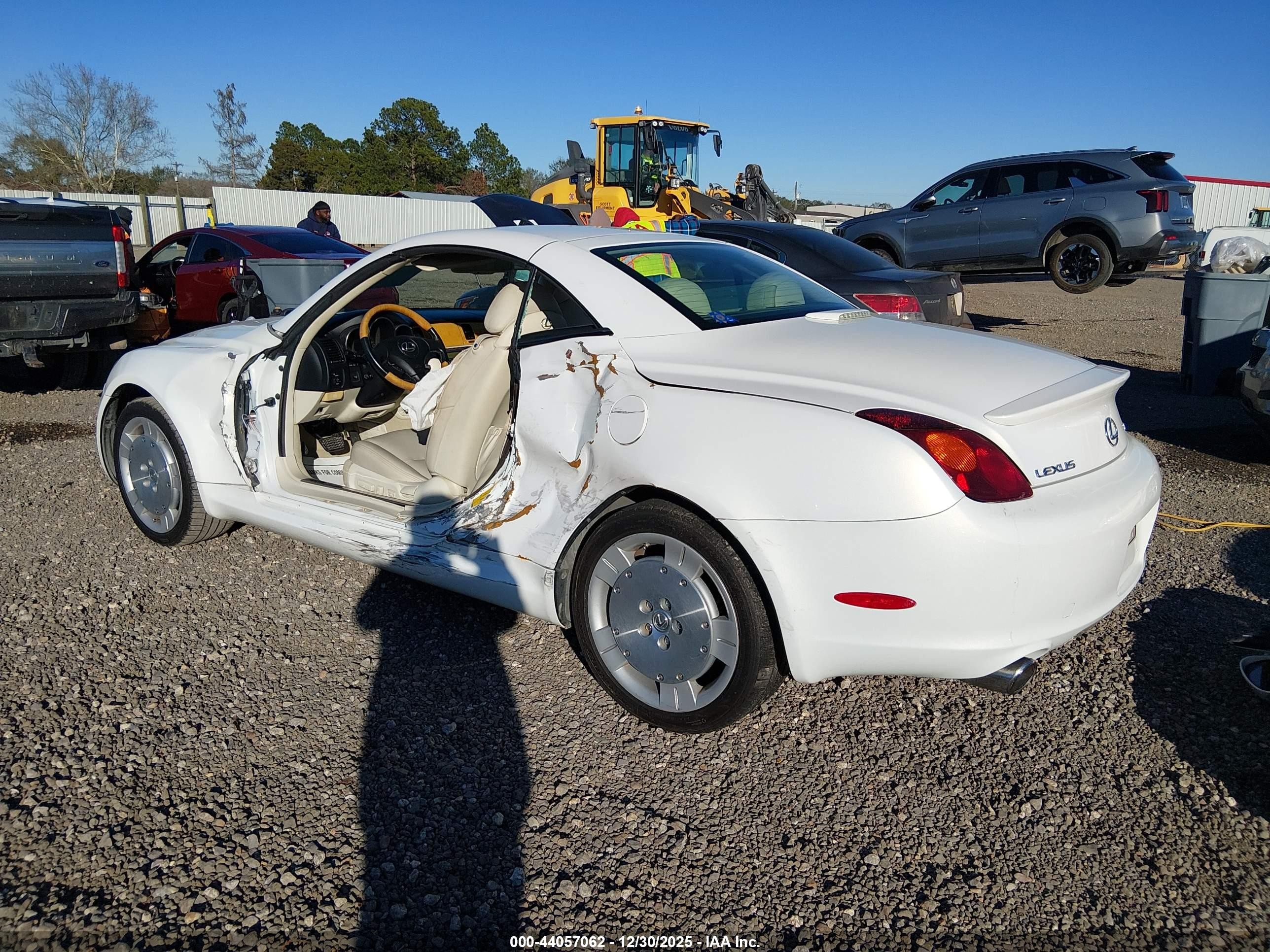 2002 Lexus Sc 430   White vin: JTHFN48Y920005583